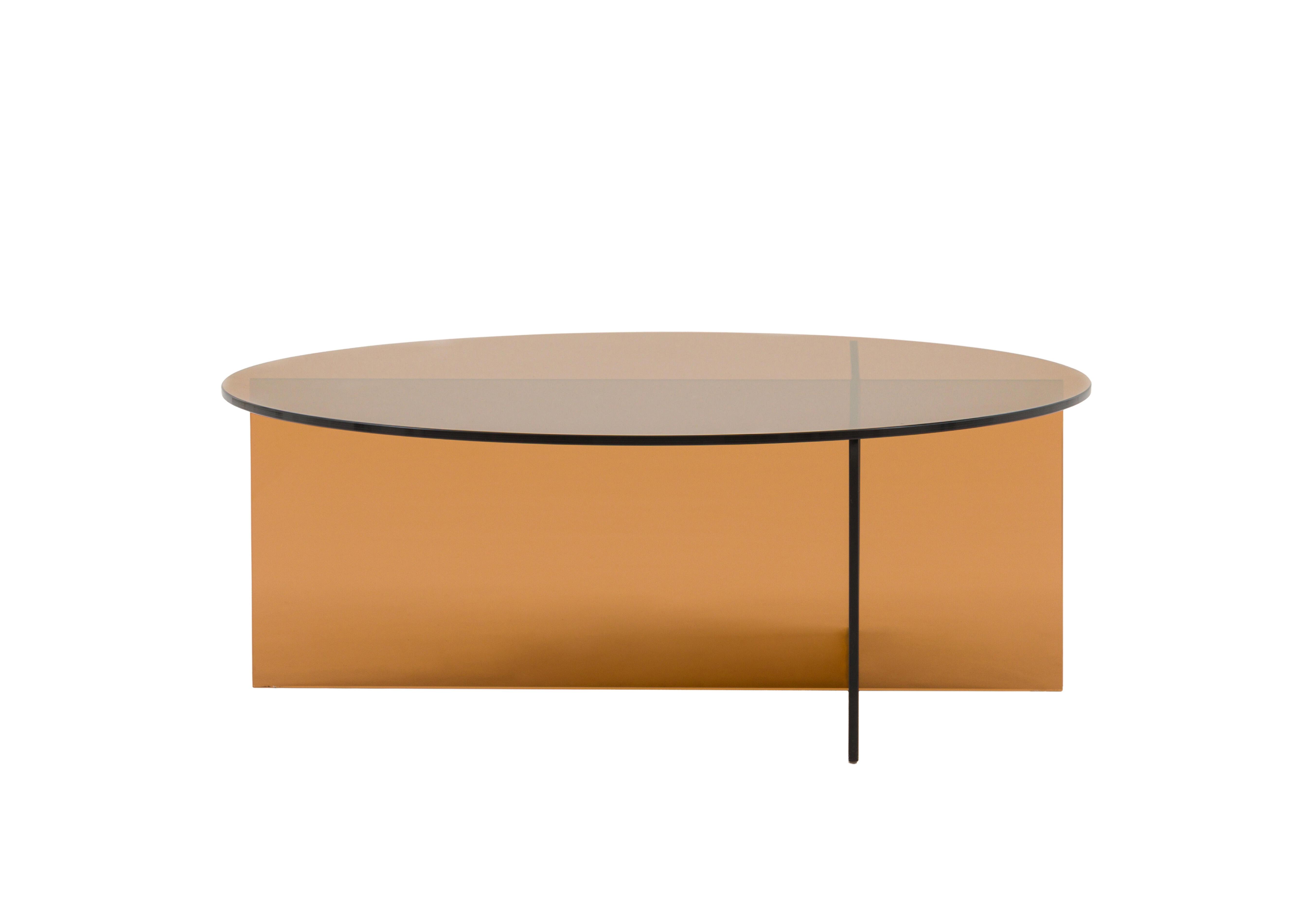 Arvelo Glass Coffee Table in Bronze on Furniture Village