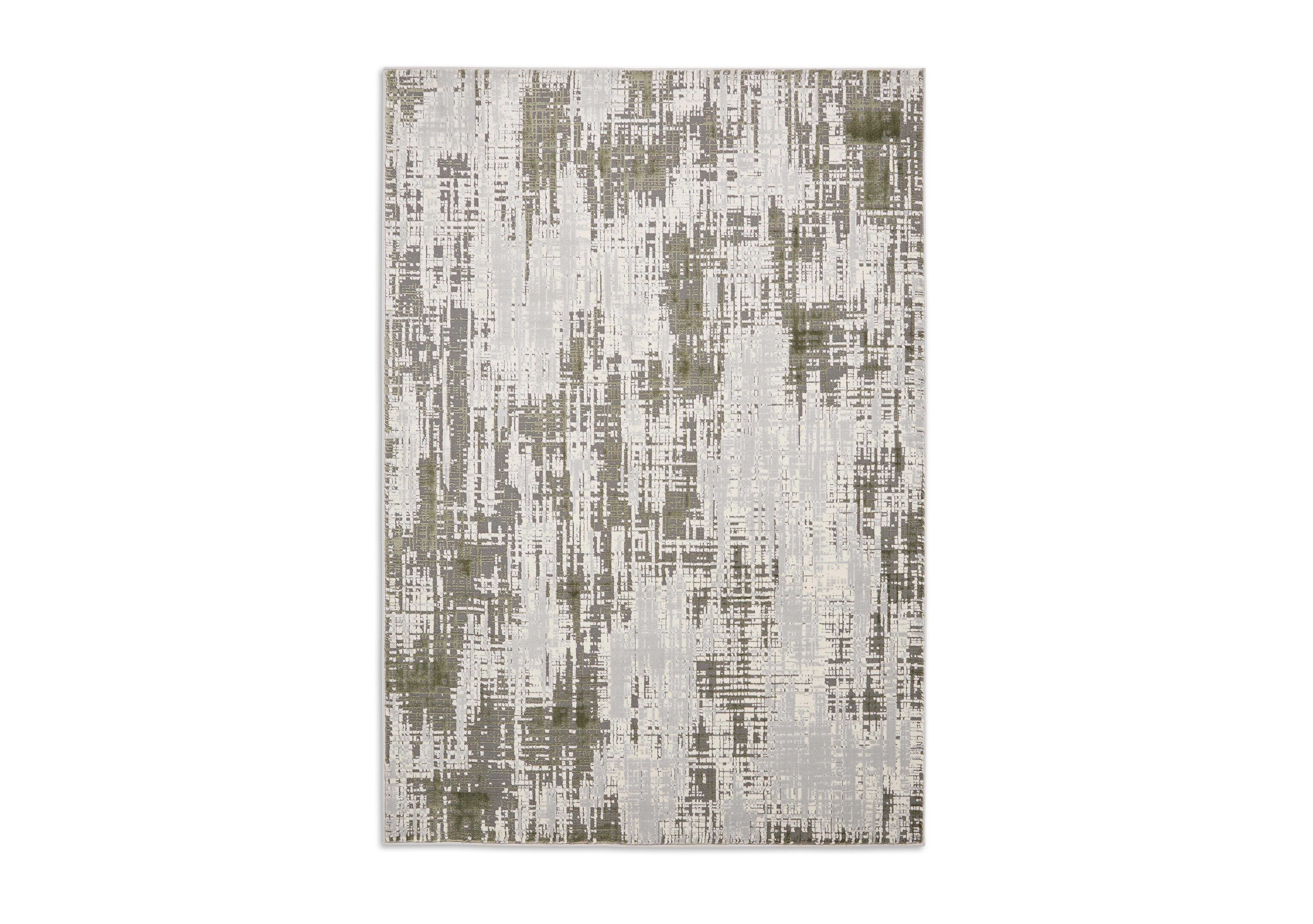 Akari Rug in Grey - Green on Furniture Village