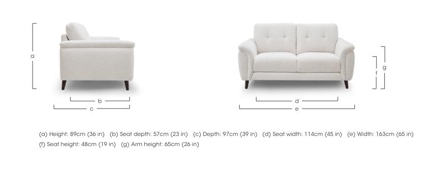 Chantilly 2 Seater Fabric Sofa in  on Furniture Village