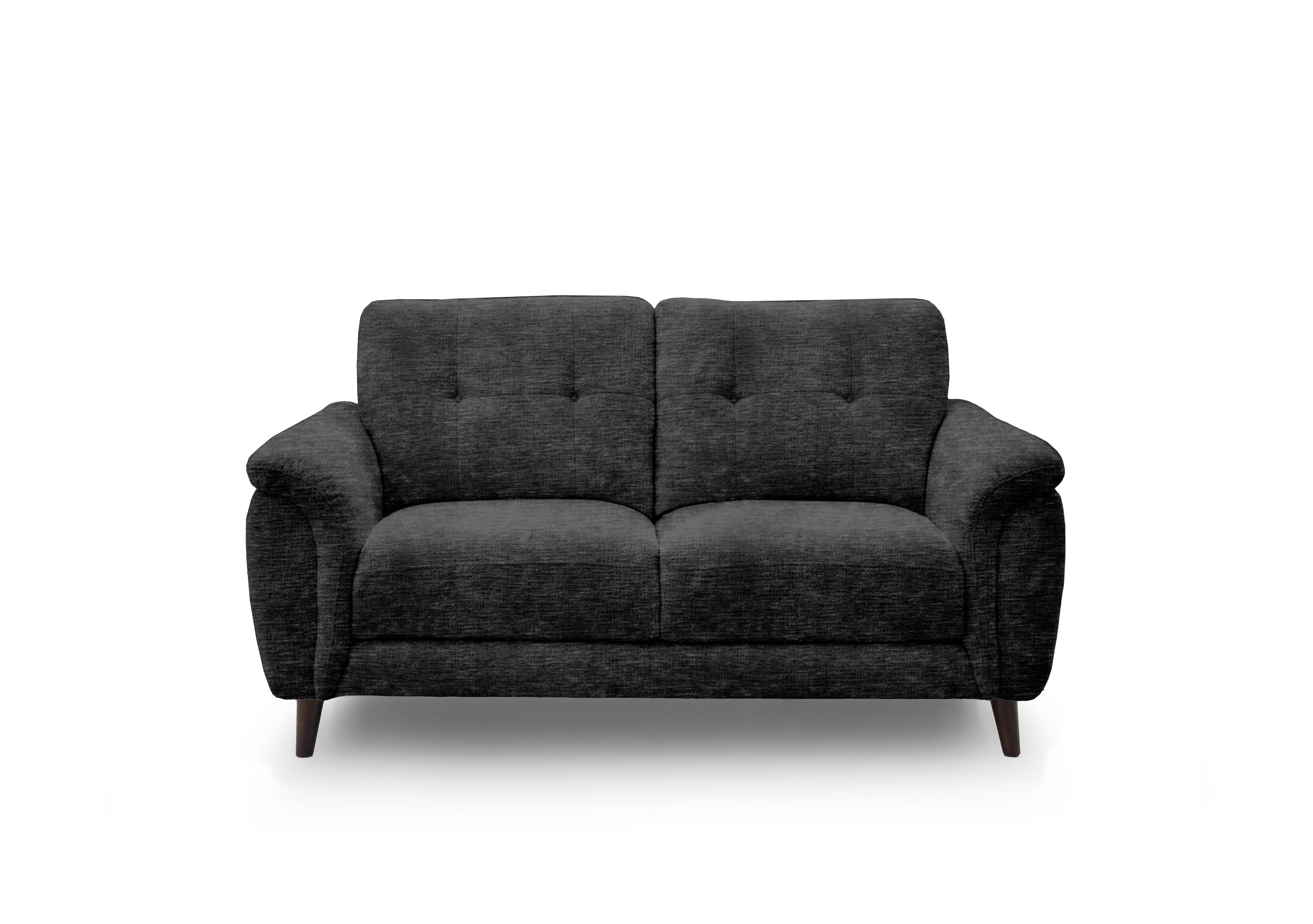 Chantilly 2 Seater Fabric Sofa in Aston Jet Black 47514 on Furniture Village