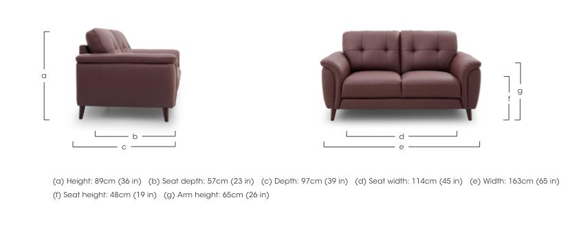 Chantilly 2 Seater Leather Sofa in  on Furniture Village