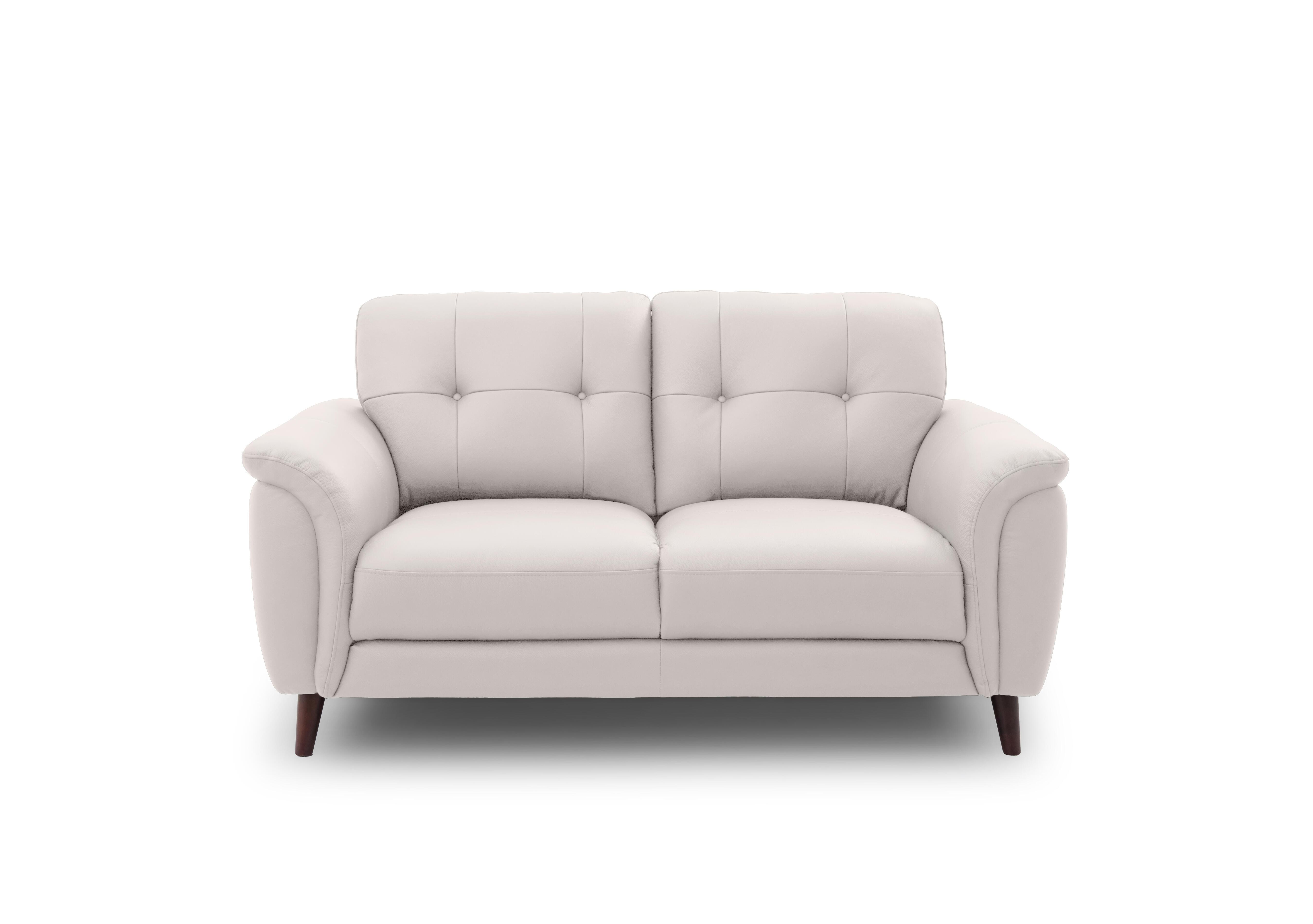 Chantilly 2 Seater Leather Sofa in Oslo Cotton Cat-40/13 on Furniture Village
