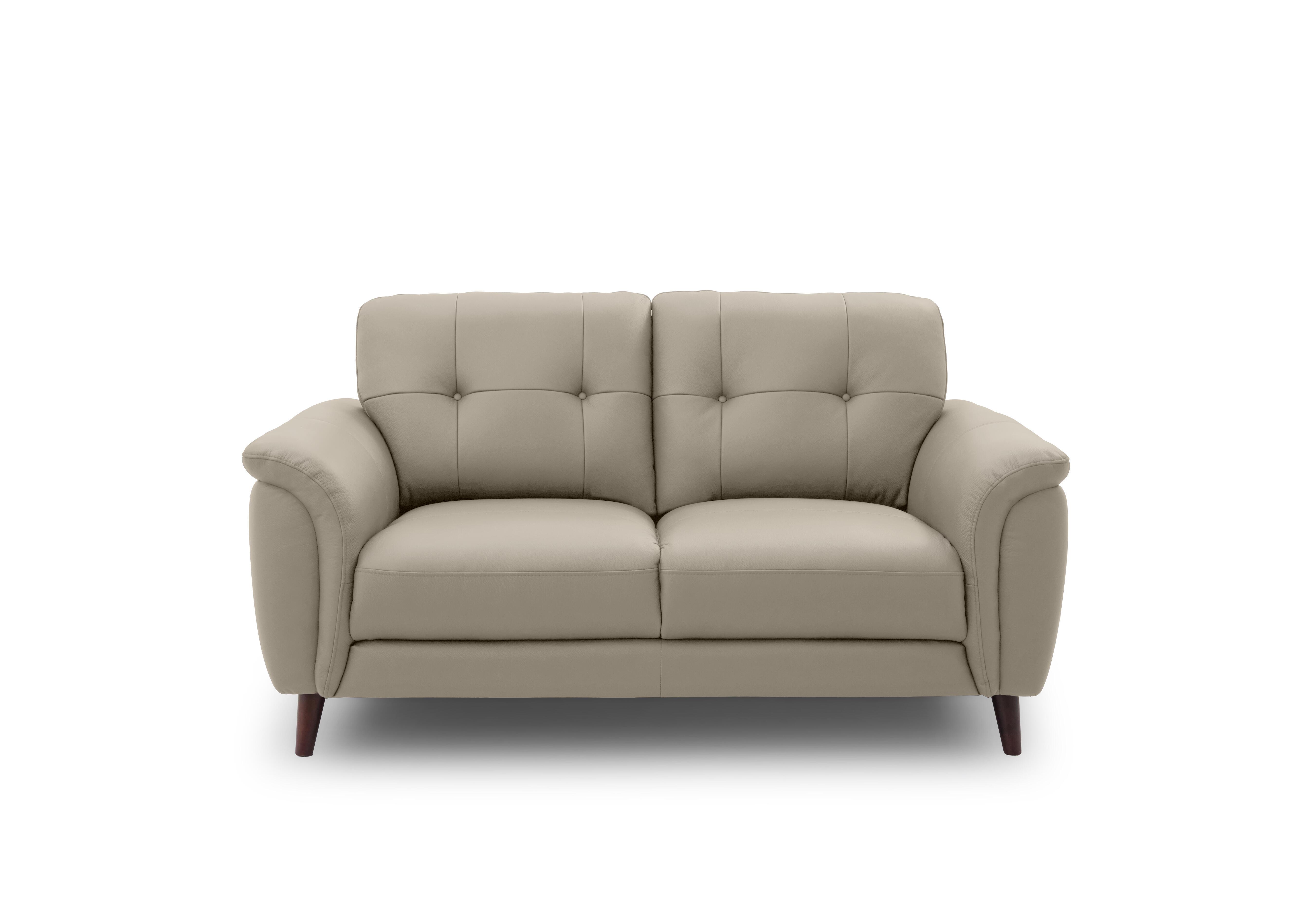 Chantilly 2 Seater Leather Sofa in Oslo Oyster Cat-40/08 on Furniture Village