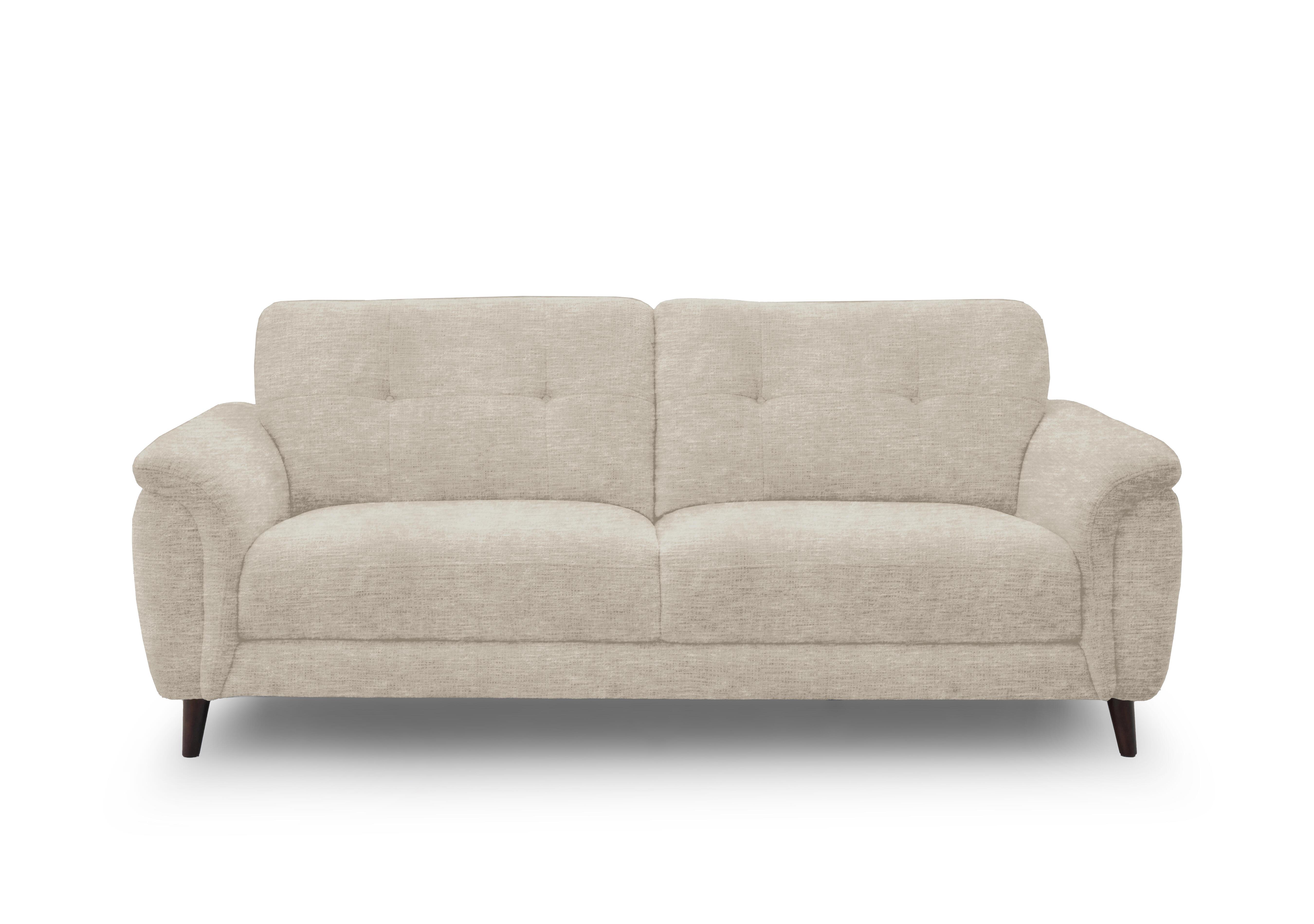 Chantilly 3 Seater Fabric Sofa in Aston Oyster 47517 on Furniture Village