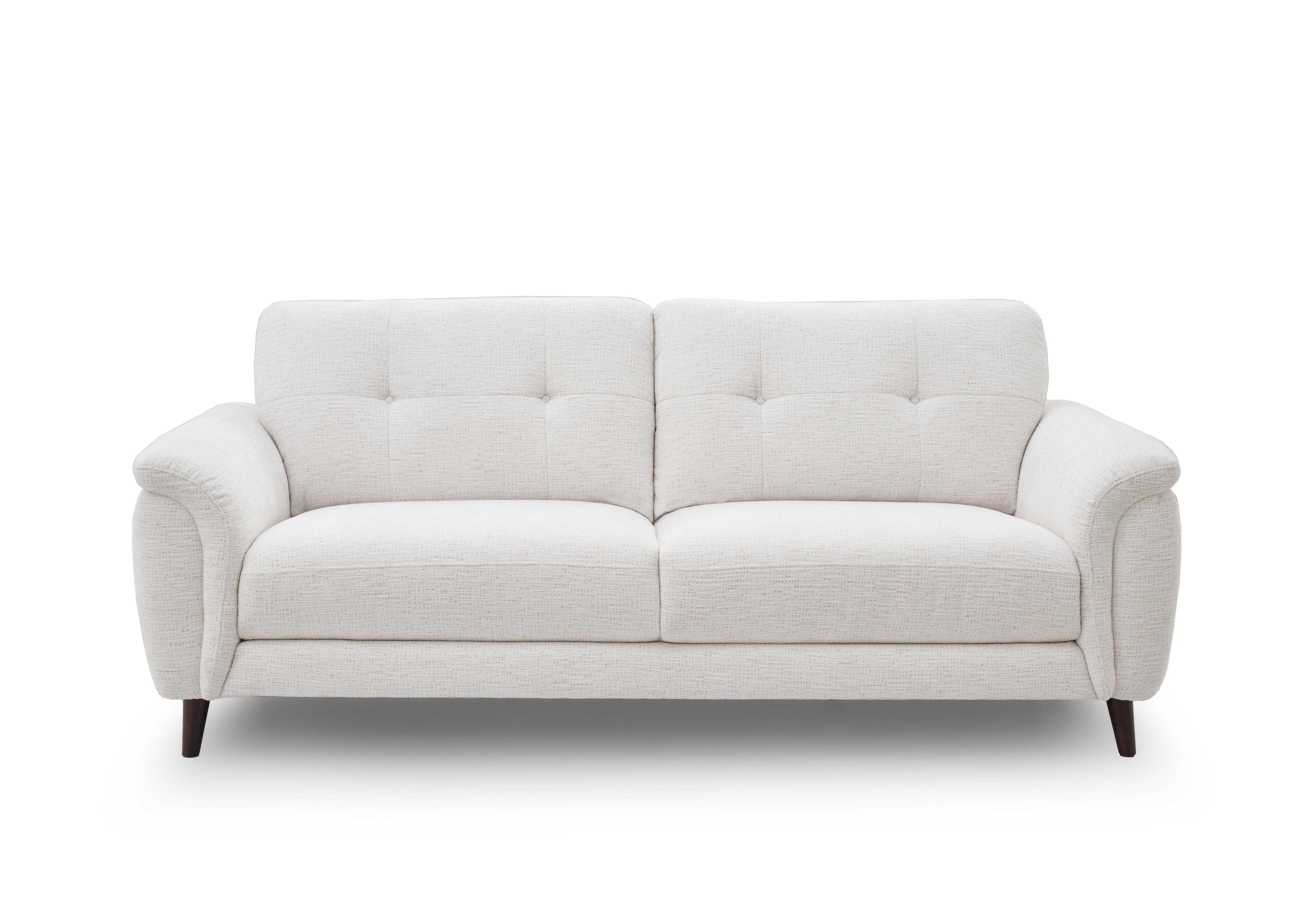 Chantilly 3 Seater Fabric Sofa in Cloud Cool Cream 13101 on Furniture Village