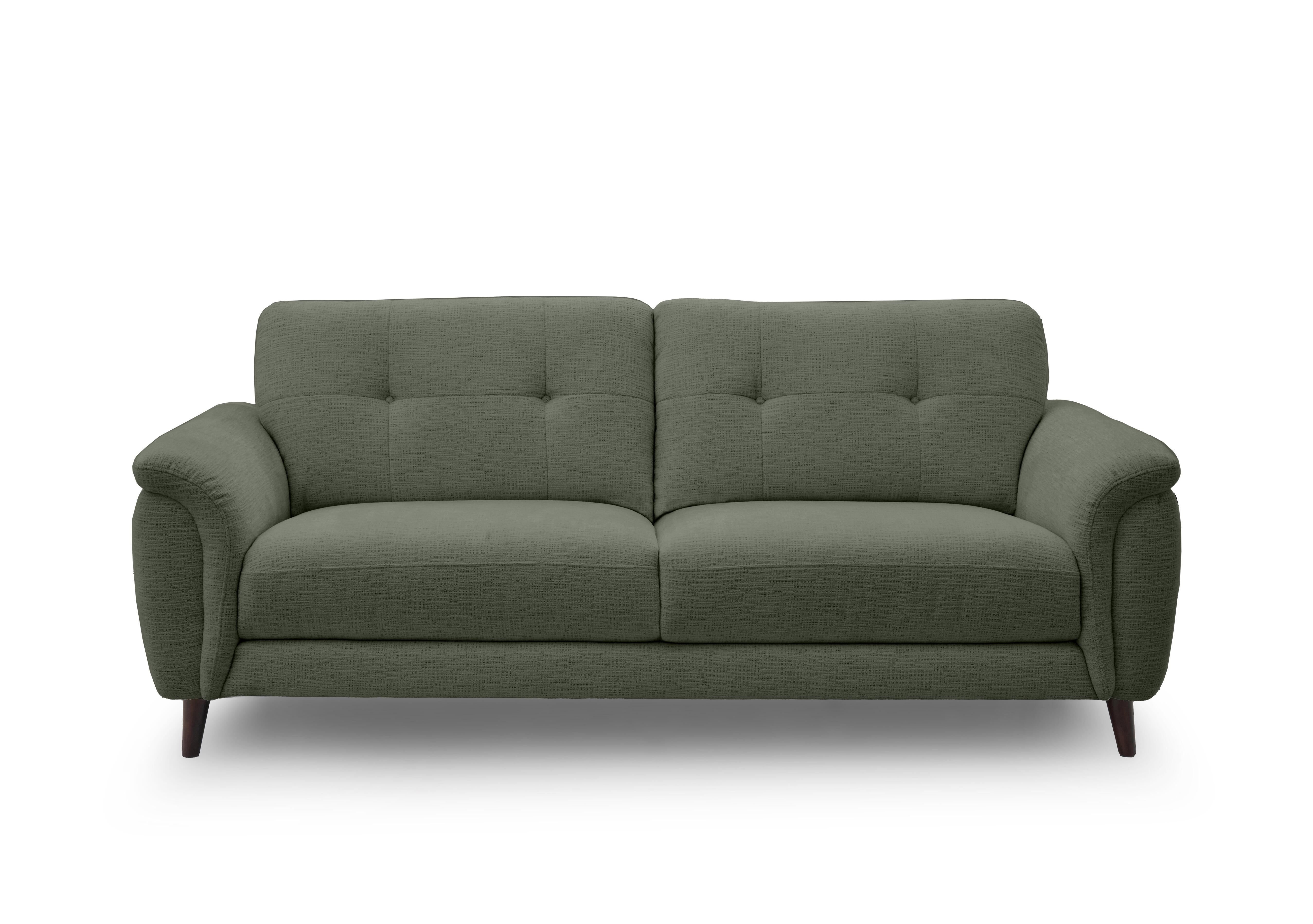 Chantilly 3 Seater Fabric Sofa in Cloud Moss Green 13353 on Furniture Village