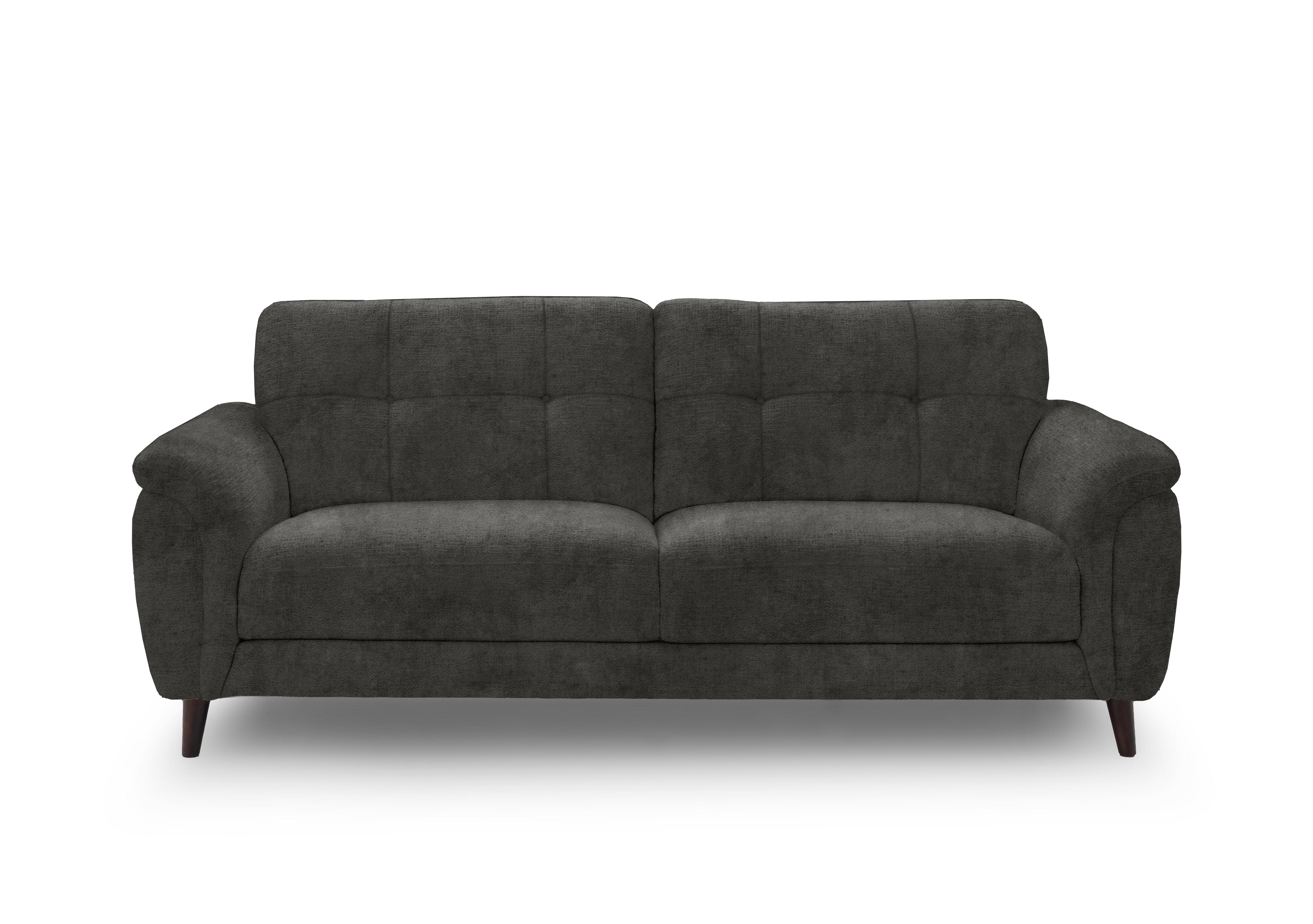 Chantilly 3 Seater Fabric Sofa in Hudson Charcoal 25460 on Furniture Village