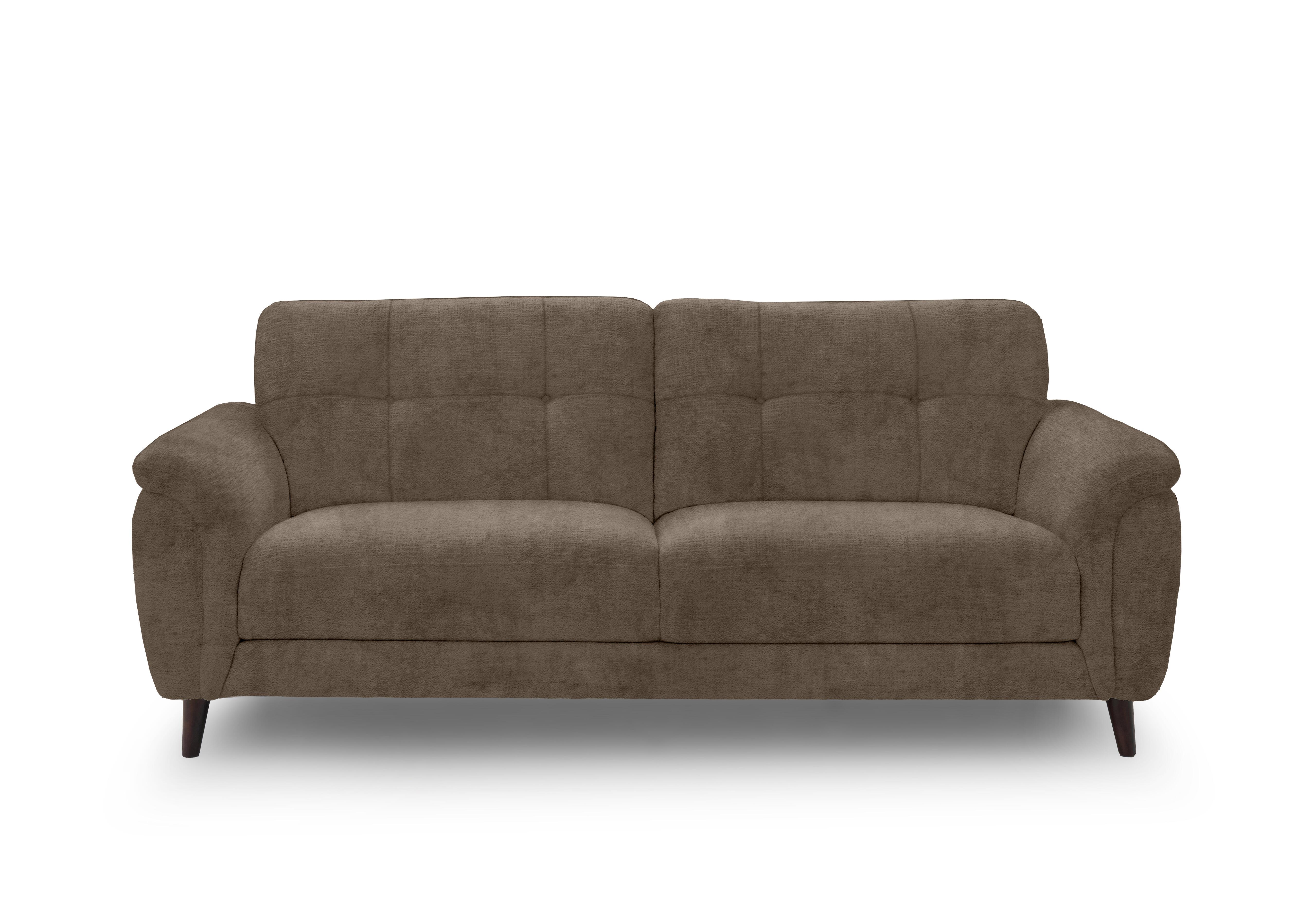 Chantilly 3 Seater Fabric Sofa in Hudson Mocha 25431 on Furniture Village