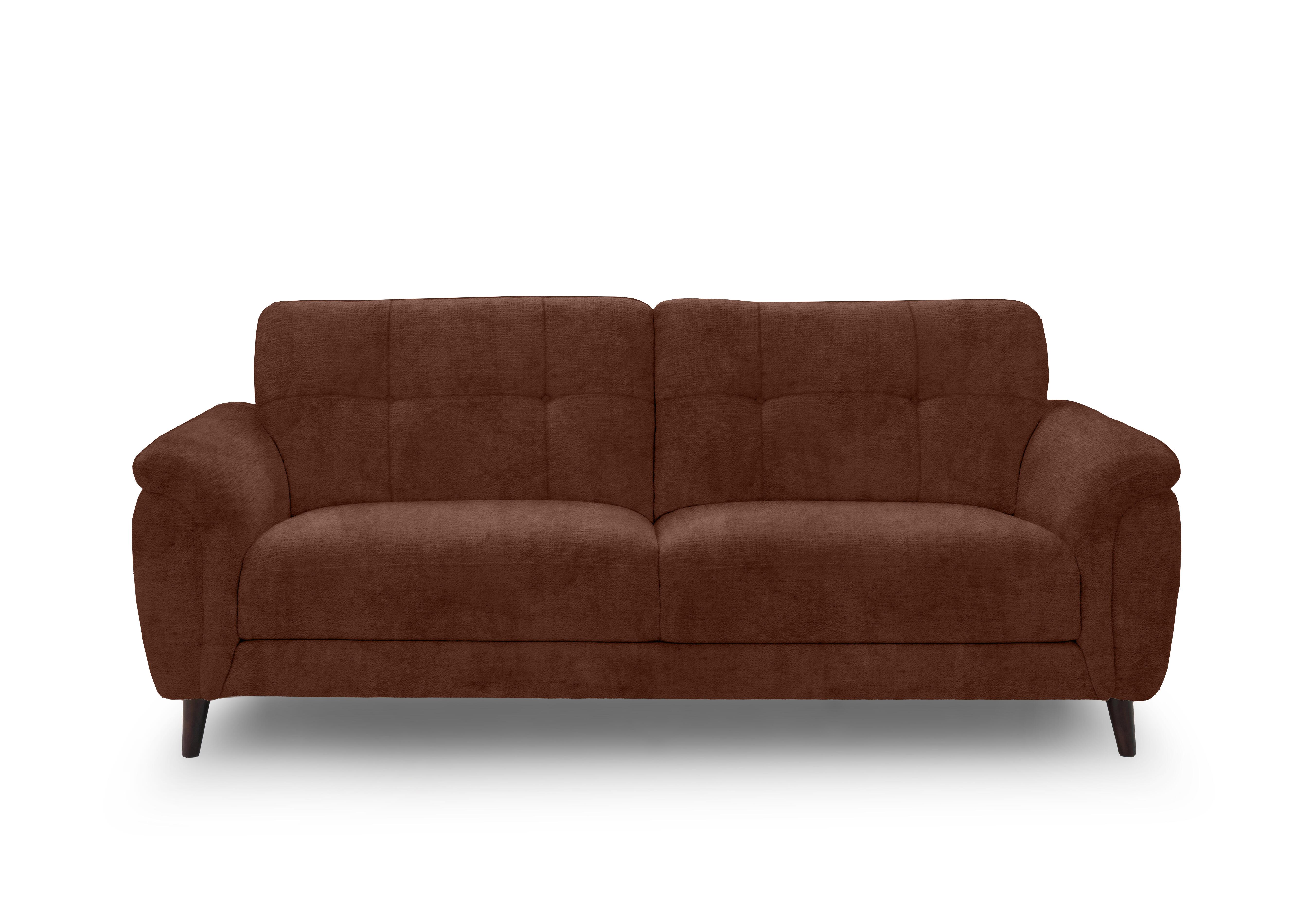 Chantilly 3 Seater Fabric Sofa in Hudson Rust 25500 on Furniture Village