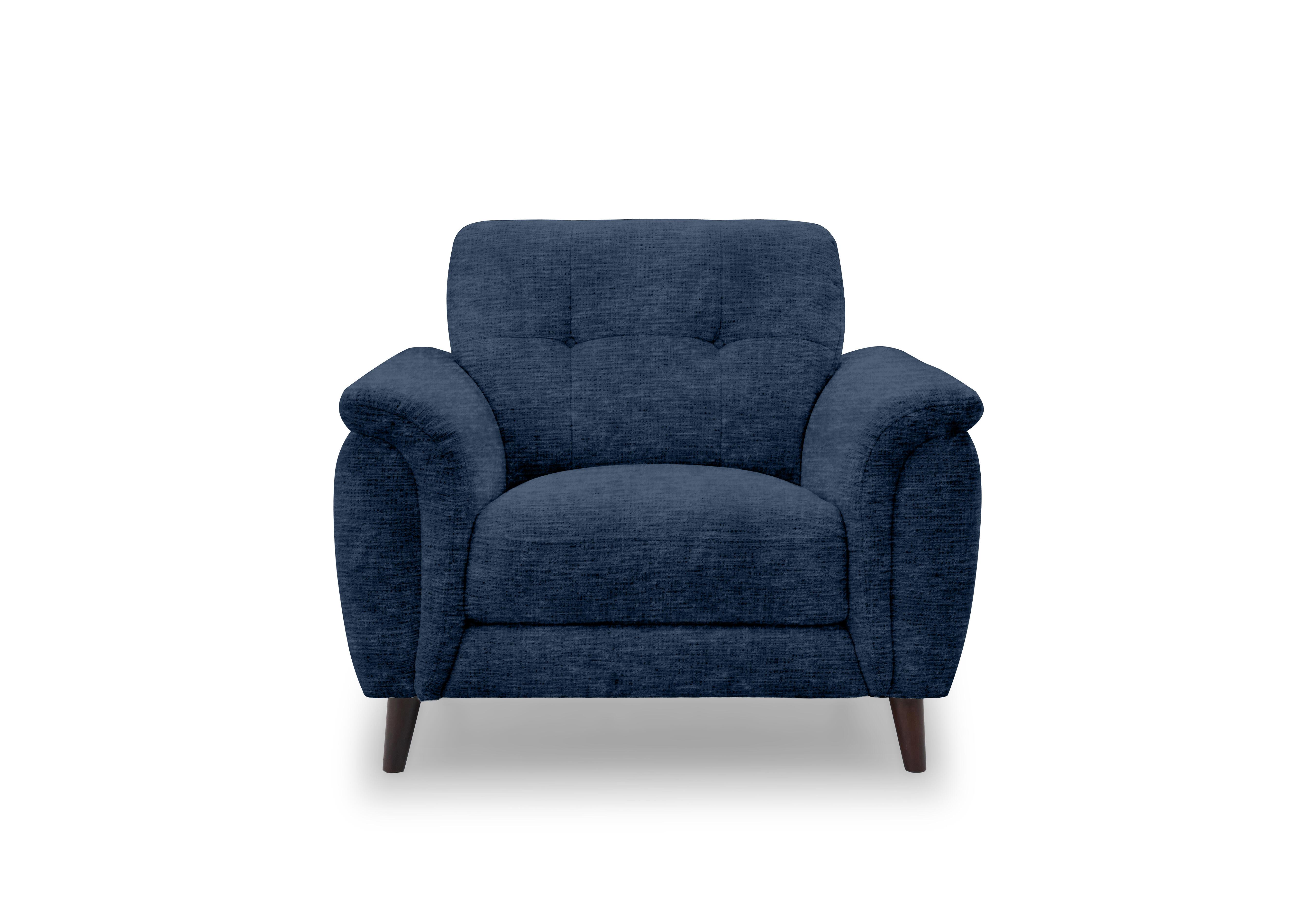 Chantilly Fabric Armchair in Aston Navy 47521 on Furniture Village