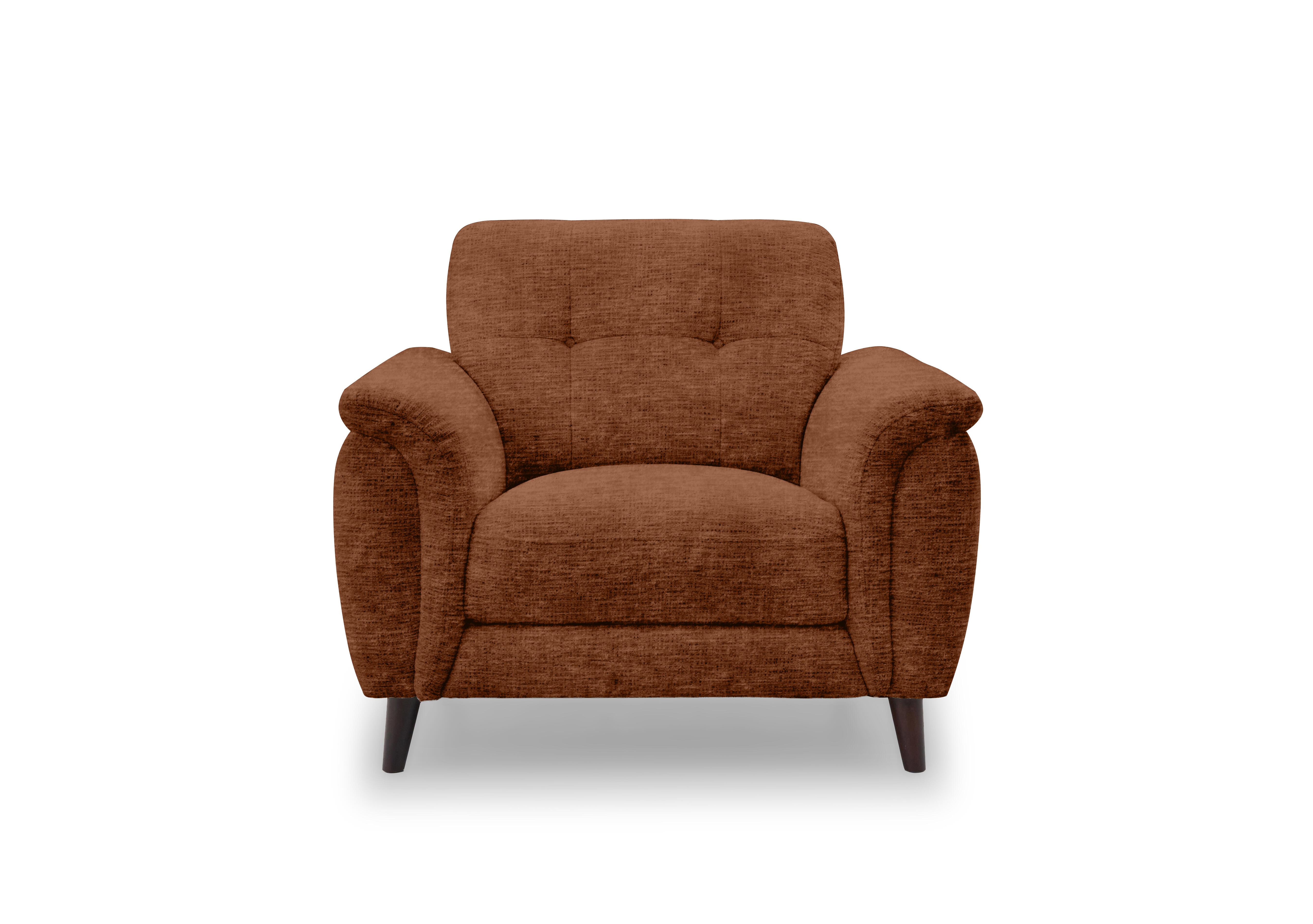 Chantilly Fabric Armchair in Aston Rust 47523 on Furniture Village