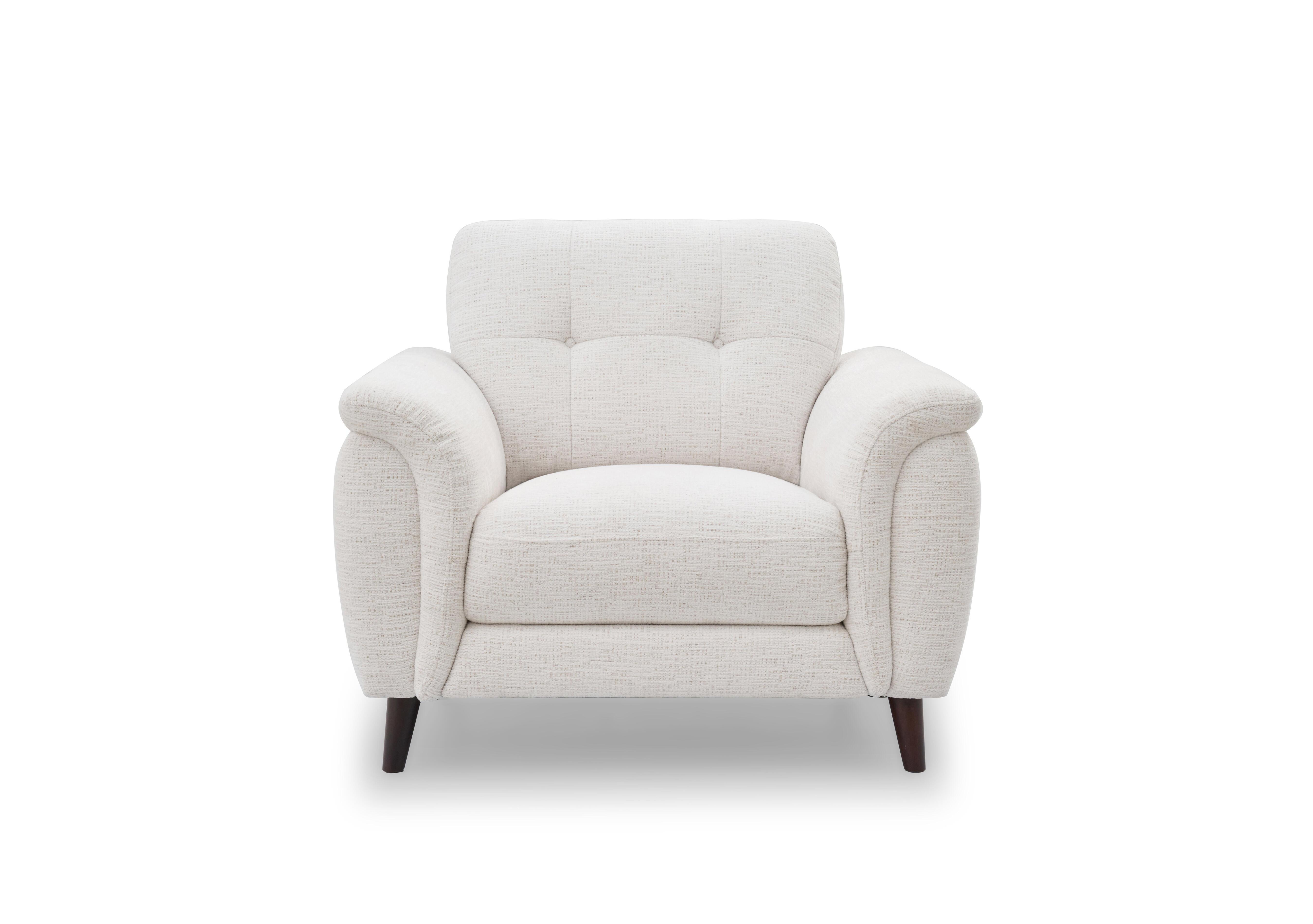 Chantilly Fabric Armchair in Cloud Cool Cream 13101 on Furniture Village