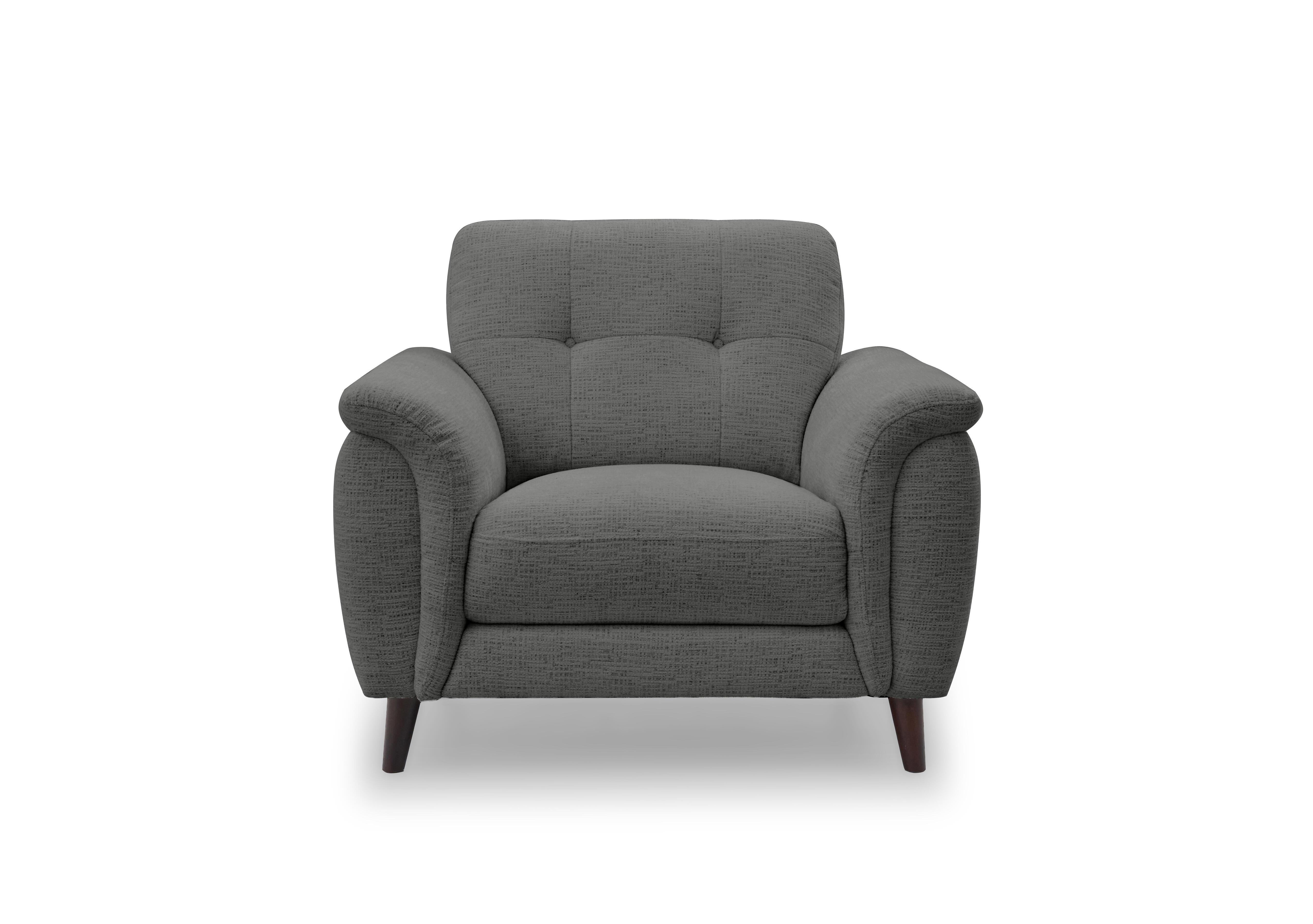 Chantilly Fabric Armchair in Cloud Steel Grey 13454 on Furniture Village