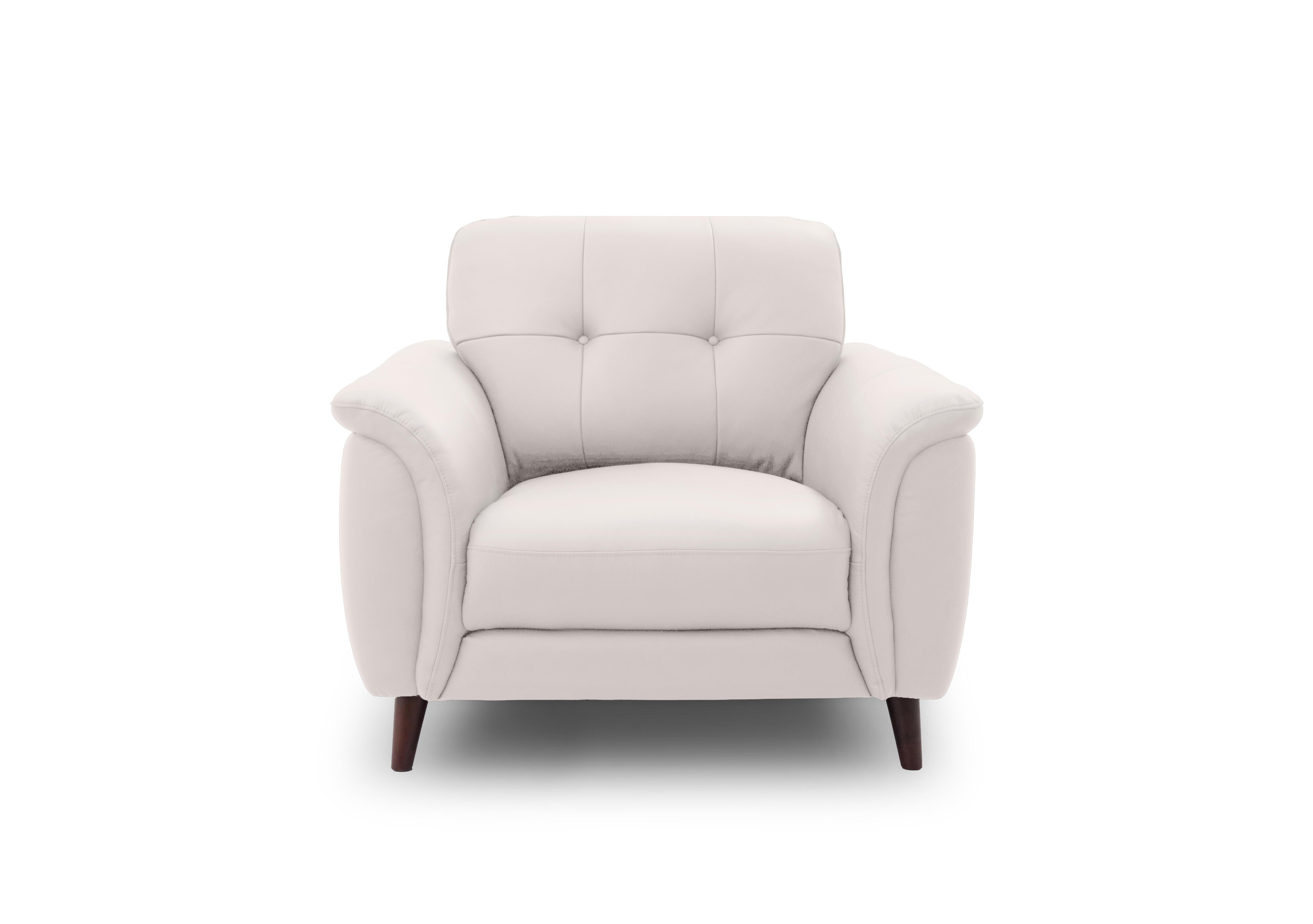 Chantilly Leather Armchair in Oslo Cotton Cat-40/13 on Furniture Village