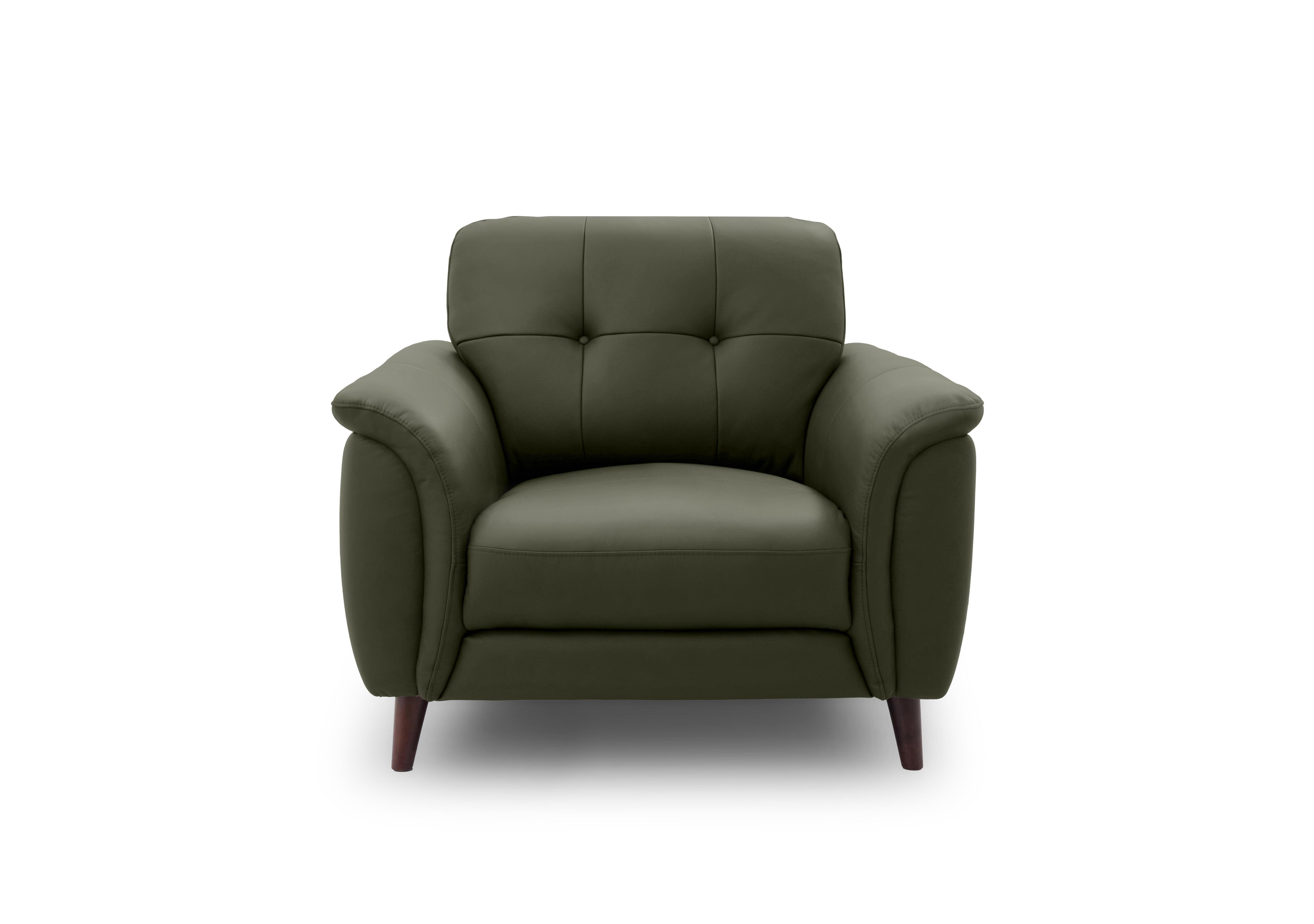 Chantilly Leather Armchair in Oslo Pine Cat-40/10 on Furniture Village