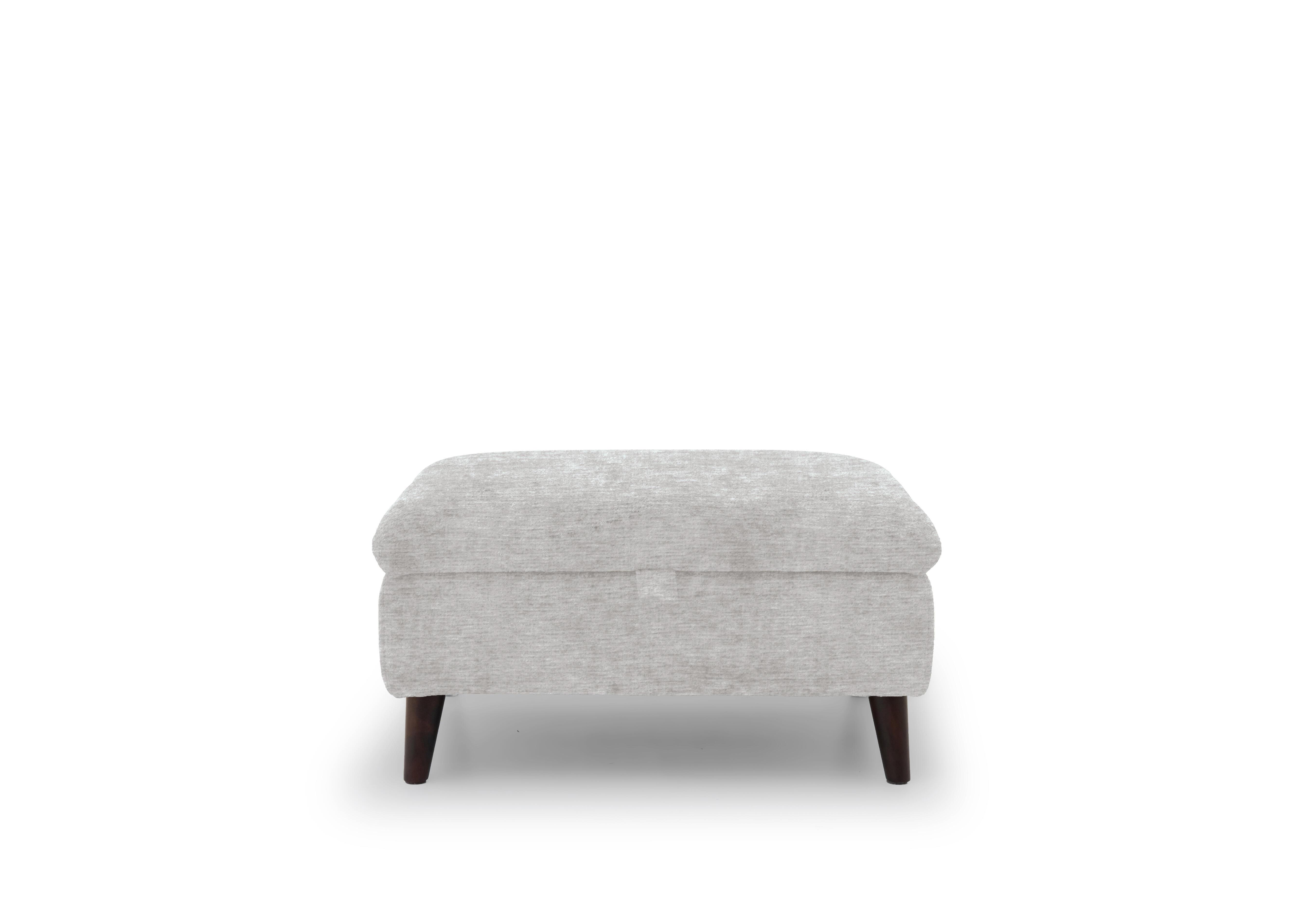 Chantilly Fabric Storage Footstool in Aston Lead Grey 47516 on Furniture Village