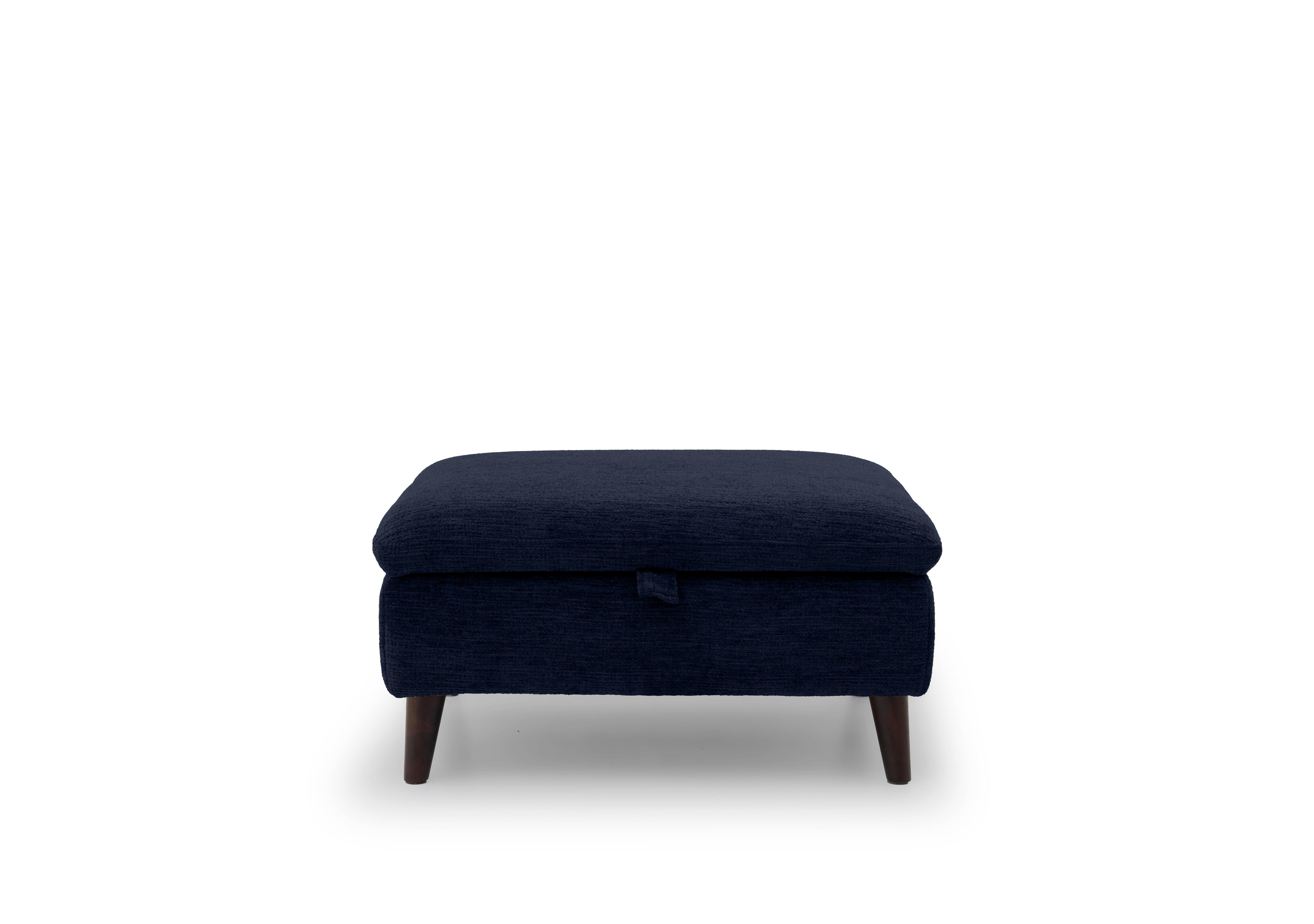 Chantilly Fabric Storage Footstool in Cloud Moonlit Ocean 13330 on Furniture Village