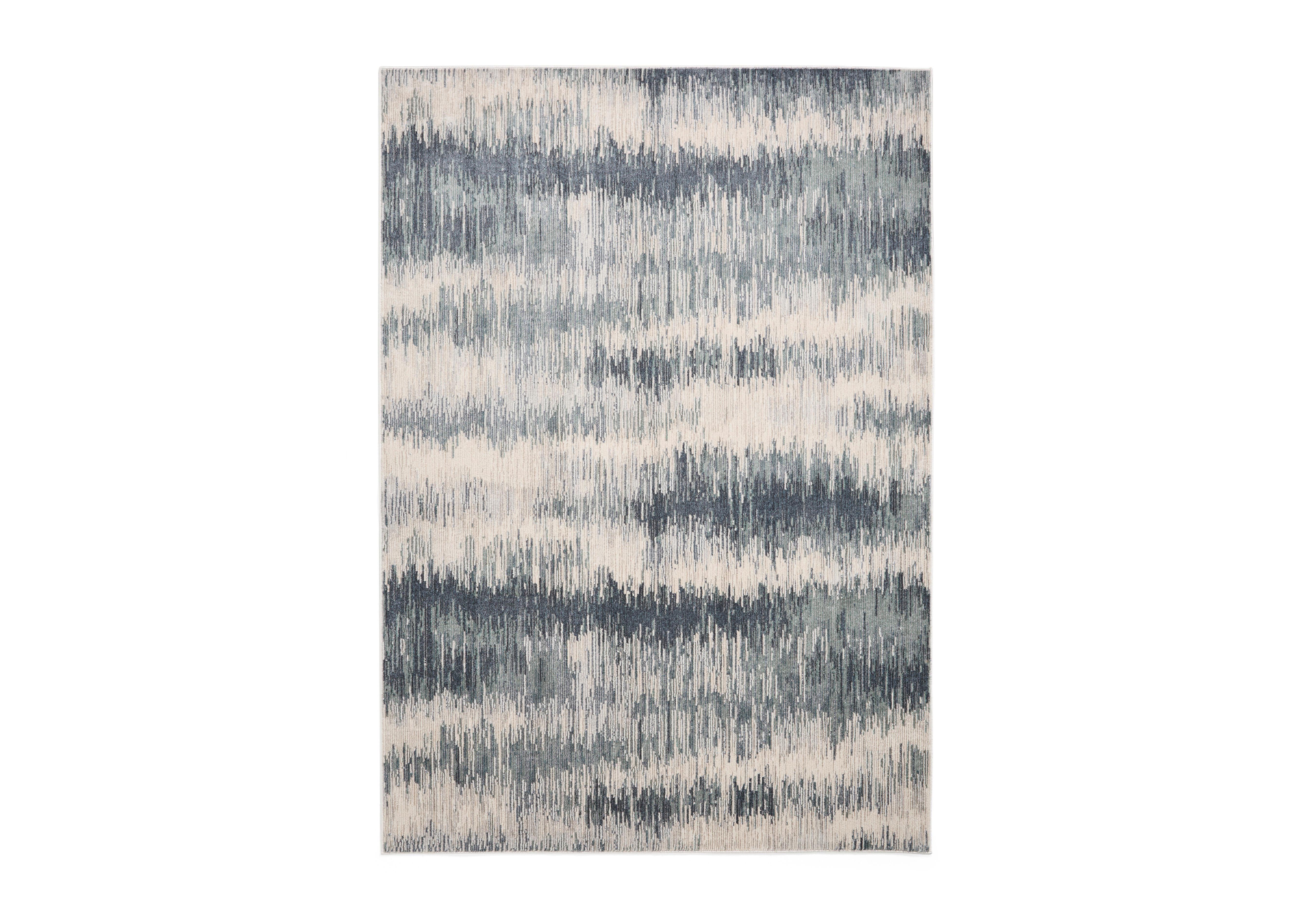 Deriva Rug in Cream Blue on Furniture Village