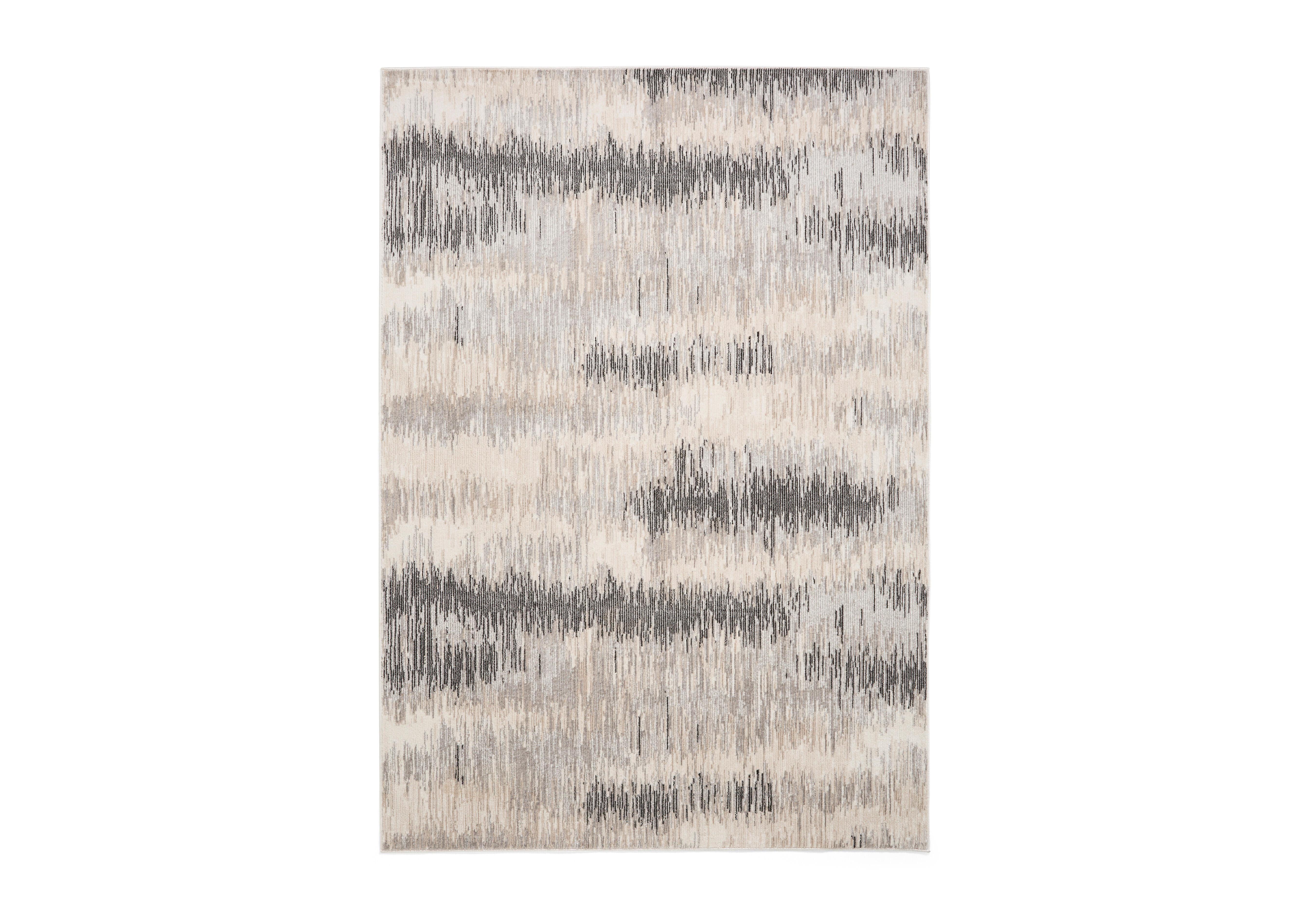 Deriva Rug in Ivory Black on Furniture Village