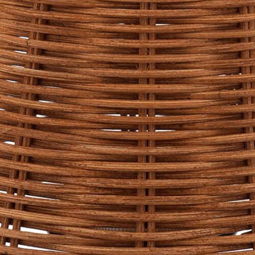 Elcot Rechargeable Rattan 1 Light LED Wall Light in Dark Rattan on Furniture Village