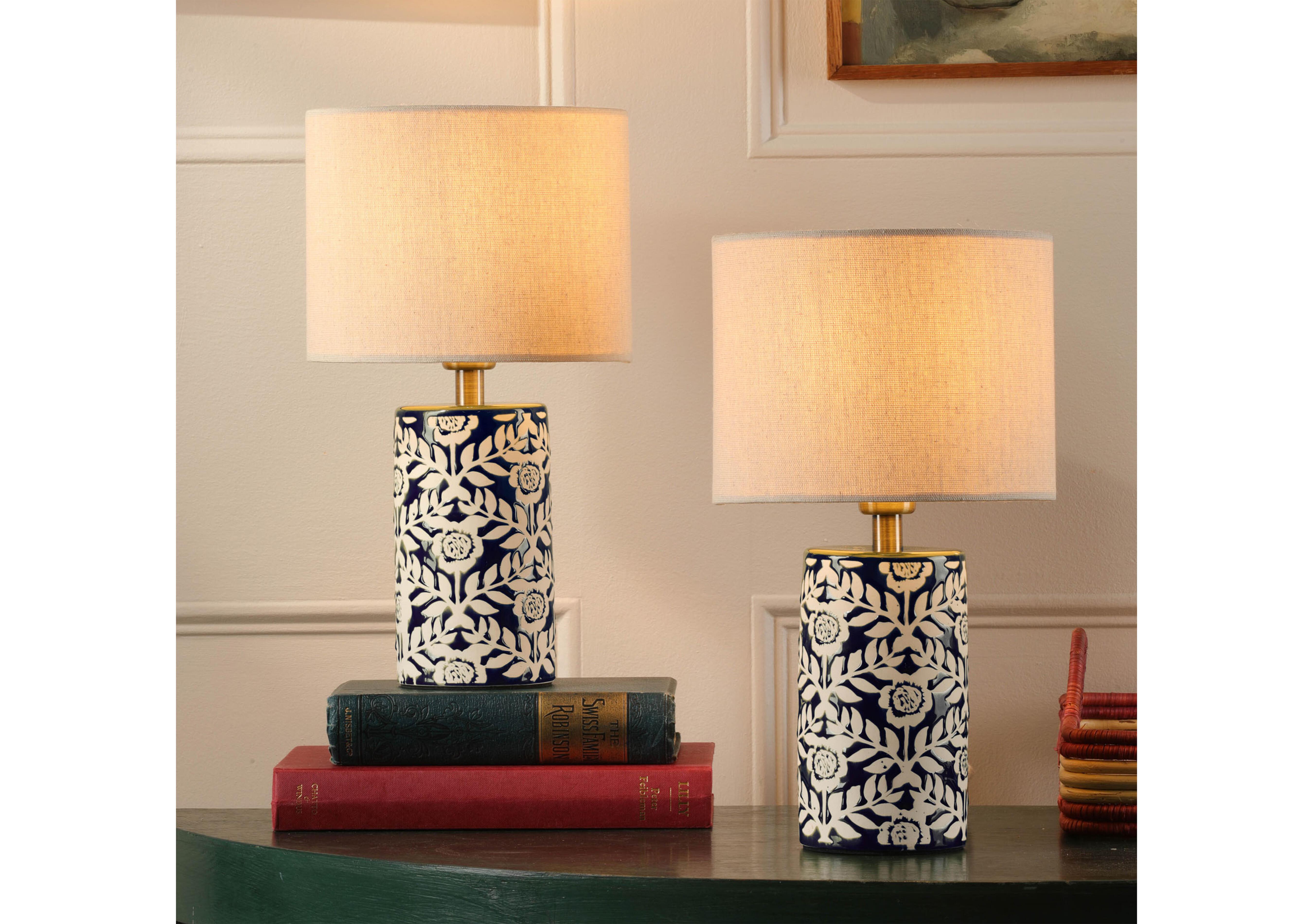 Set of 2 Highclere Small Ceramic Table Lamps in  on Furniture Village