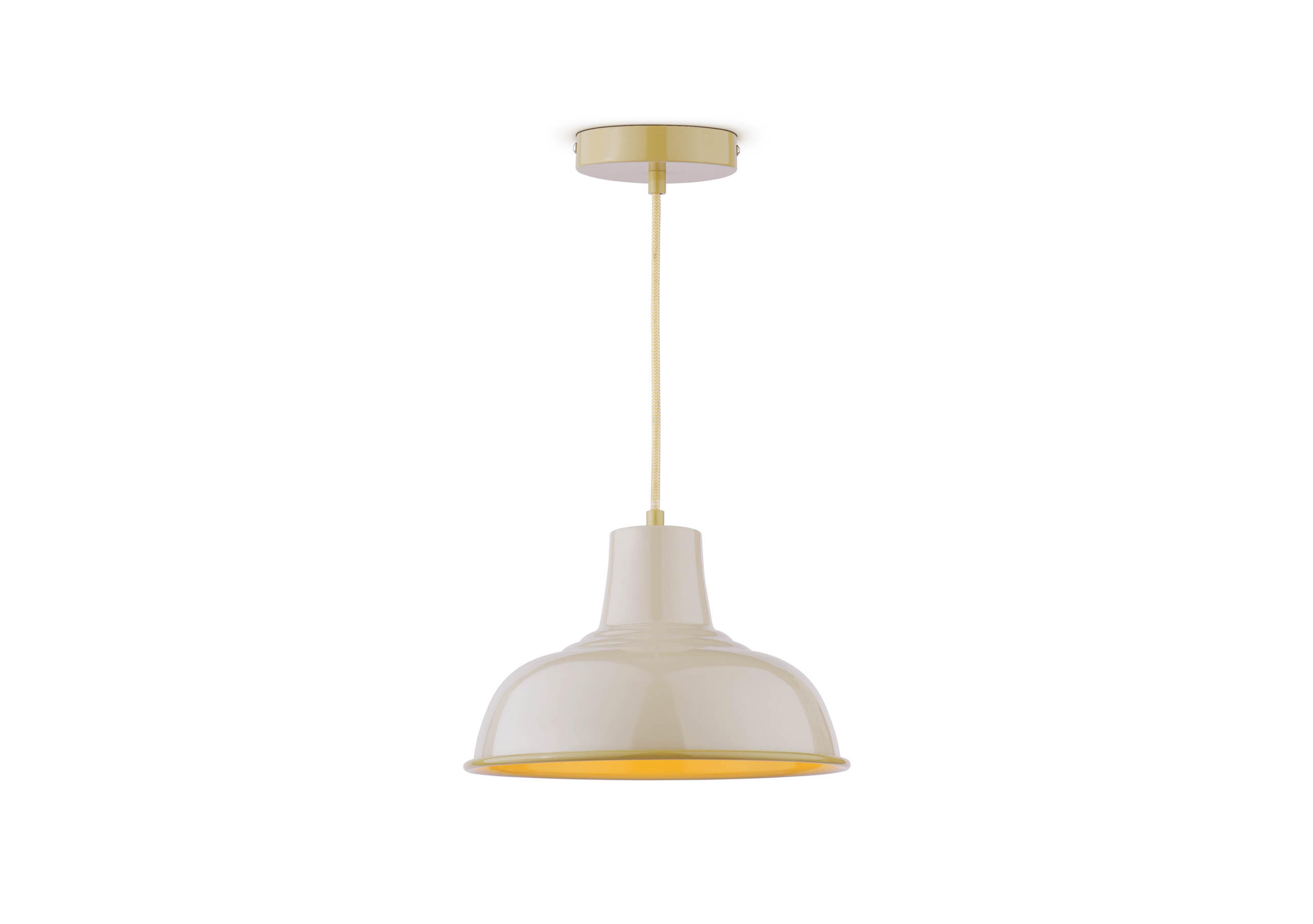 Hatfield Industrial 1 Light Ceiling Pendant in Natural on Furniture Village