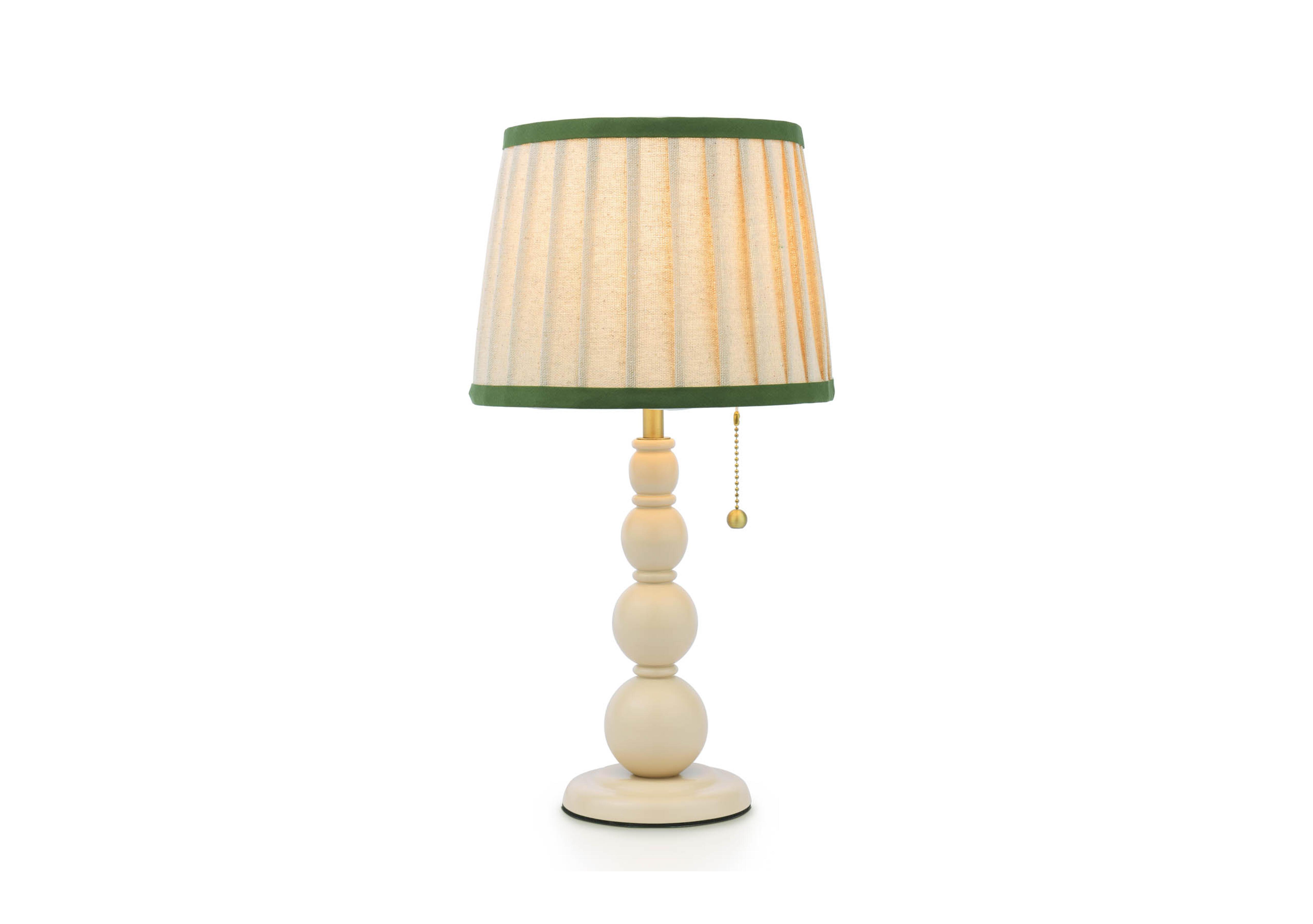 Harewood Wooden Table Lamp in Cream on Furniture Village