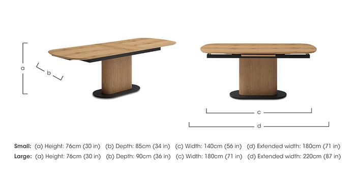 Jayden Pop Up Extending Dining Table in  on Furniture Village