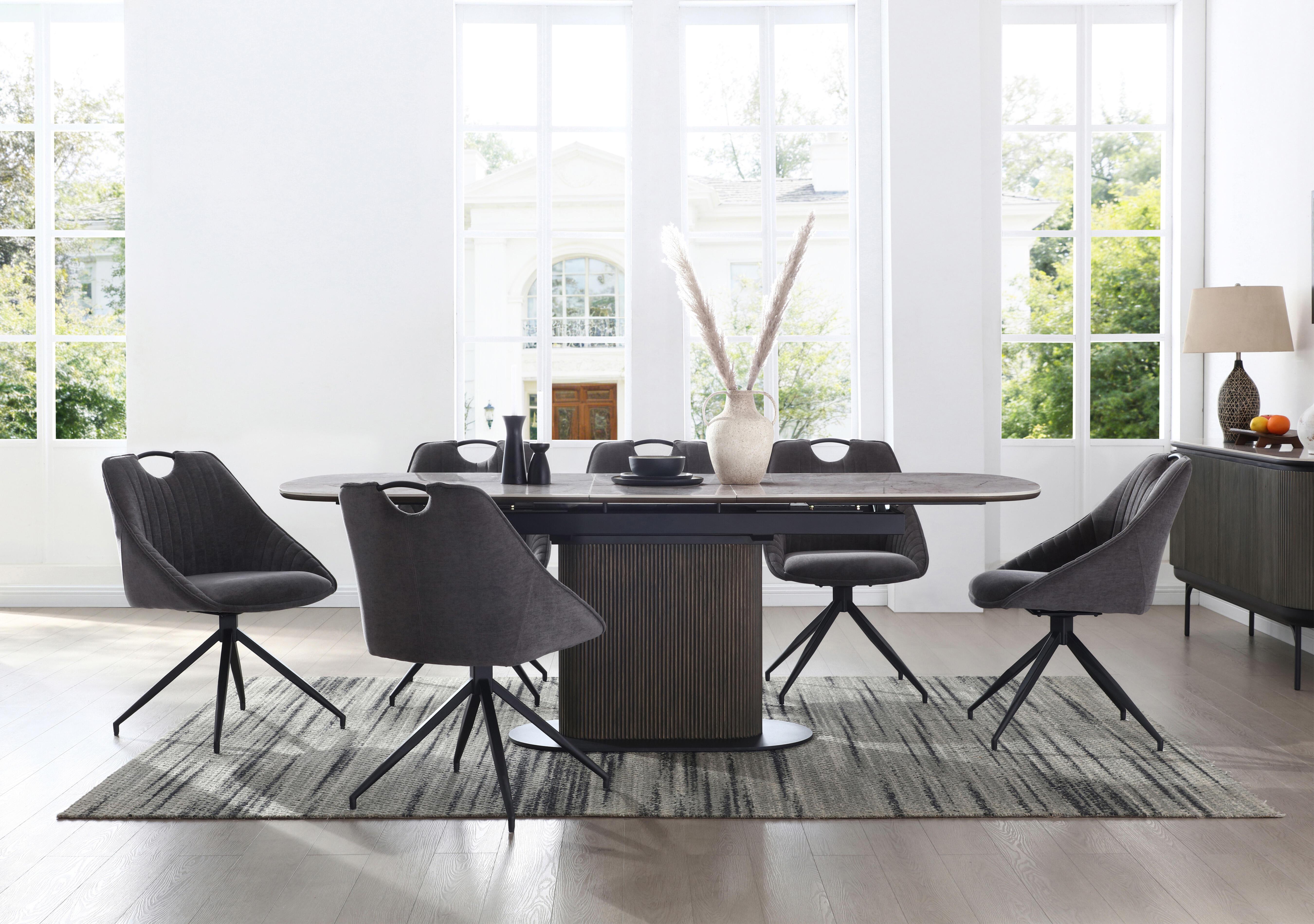 Petra Pop Up Extending Dining Table in  on Furniture Village