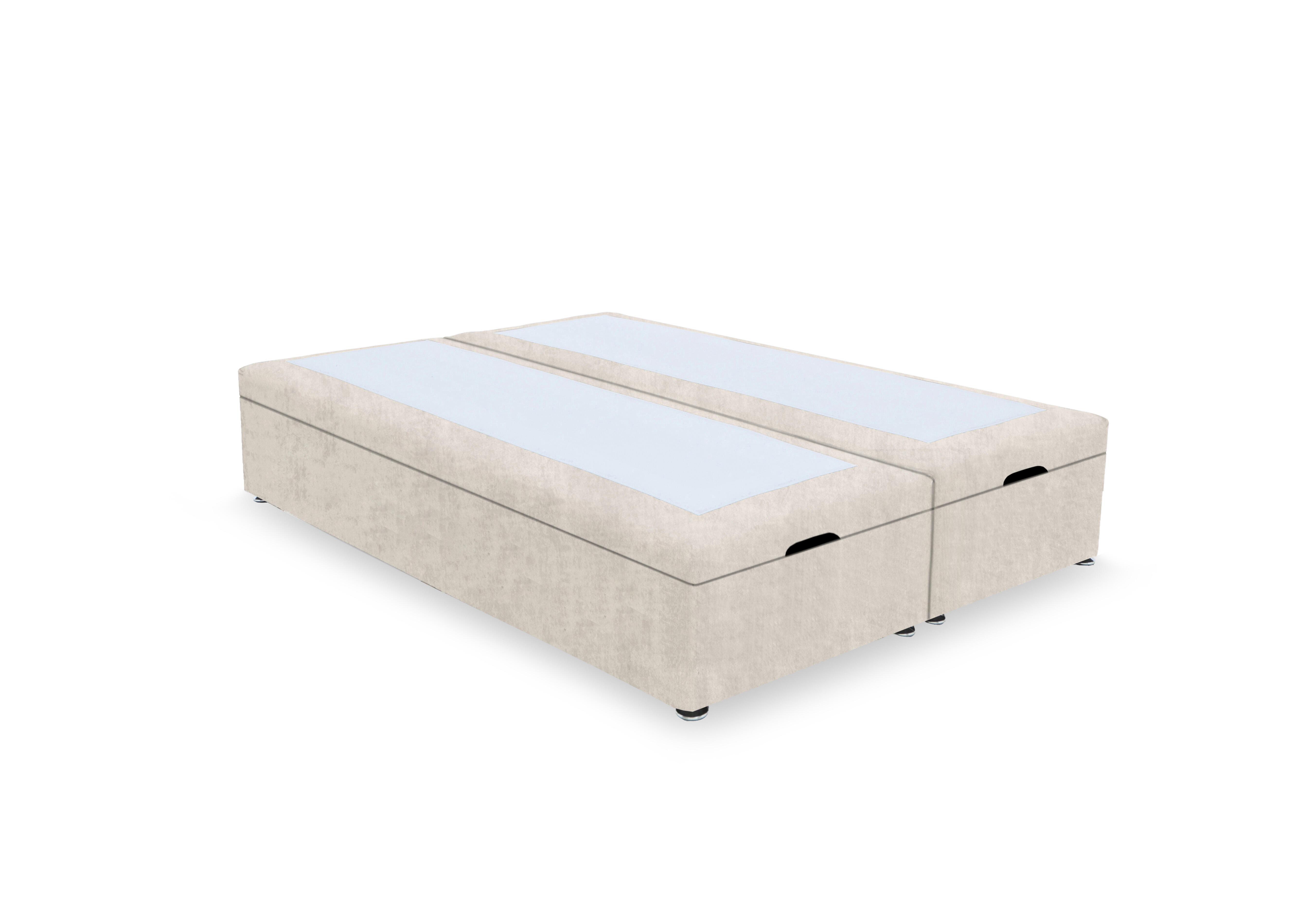 Artisan Platinum Pocket Sprung End Lift Ottoman Divan Base in Lace Ivory on Furniture Village