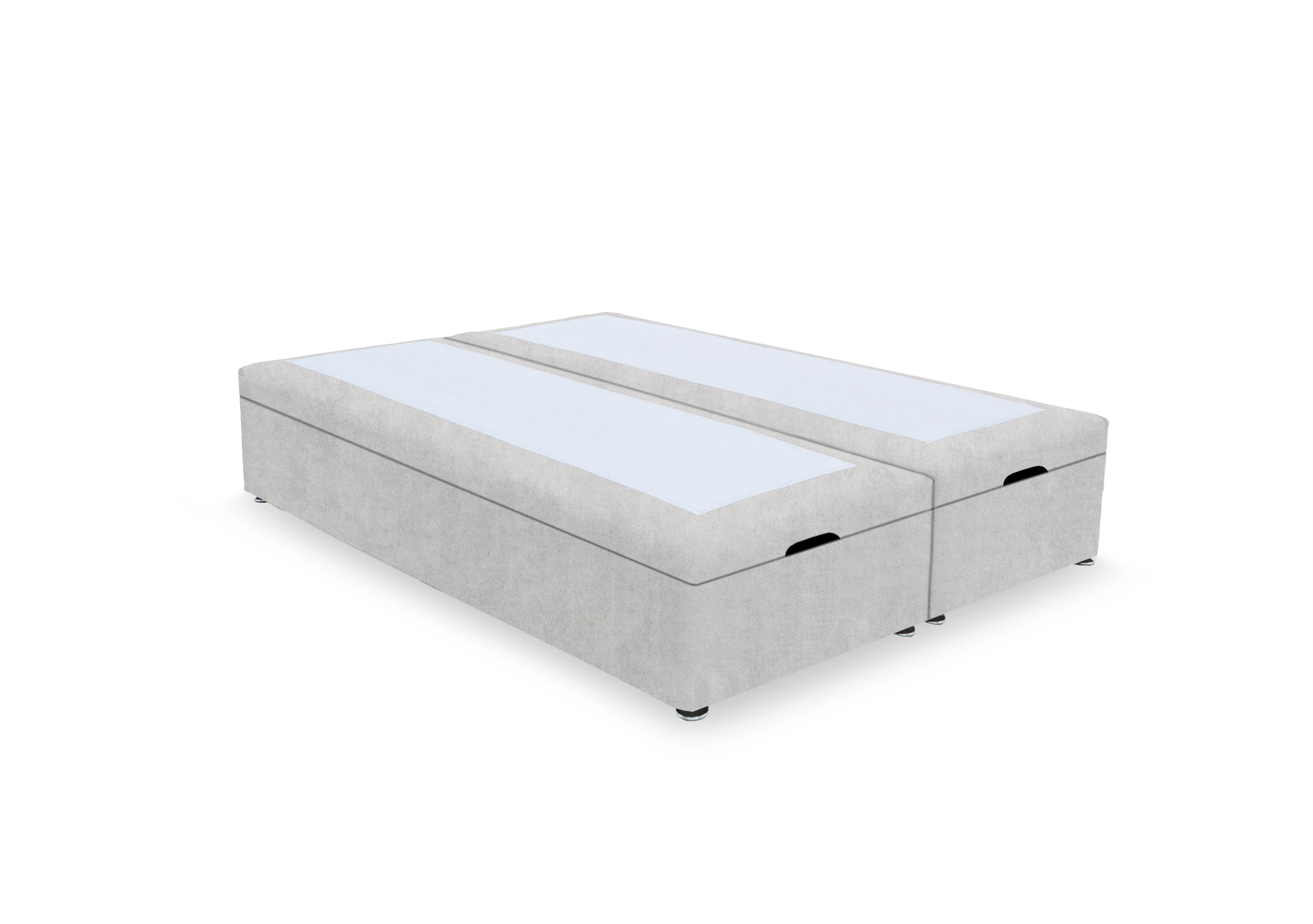 Artisan Platinum Pocket Sprung End Lift Ottoman Divan Base in Plain Opal on Furniture Village