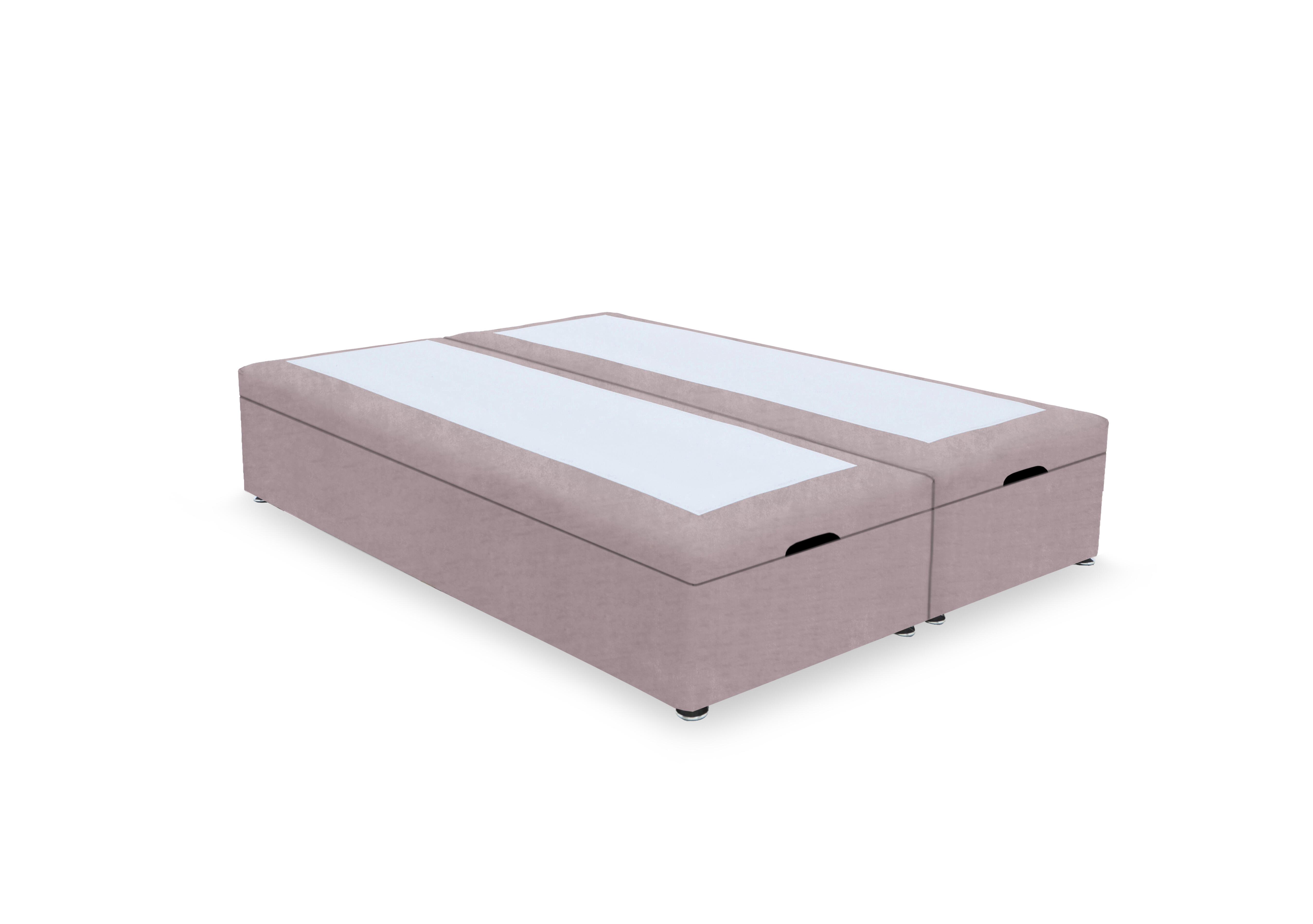Artisan Platinum Pocket Sprung End Lift Ottoman Divan Base in Plush Lilac on Furniture Village