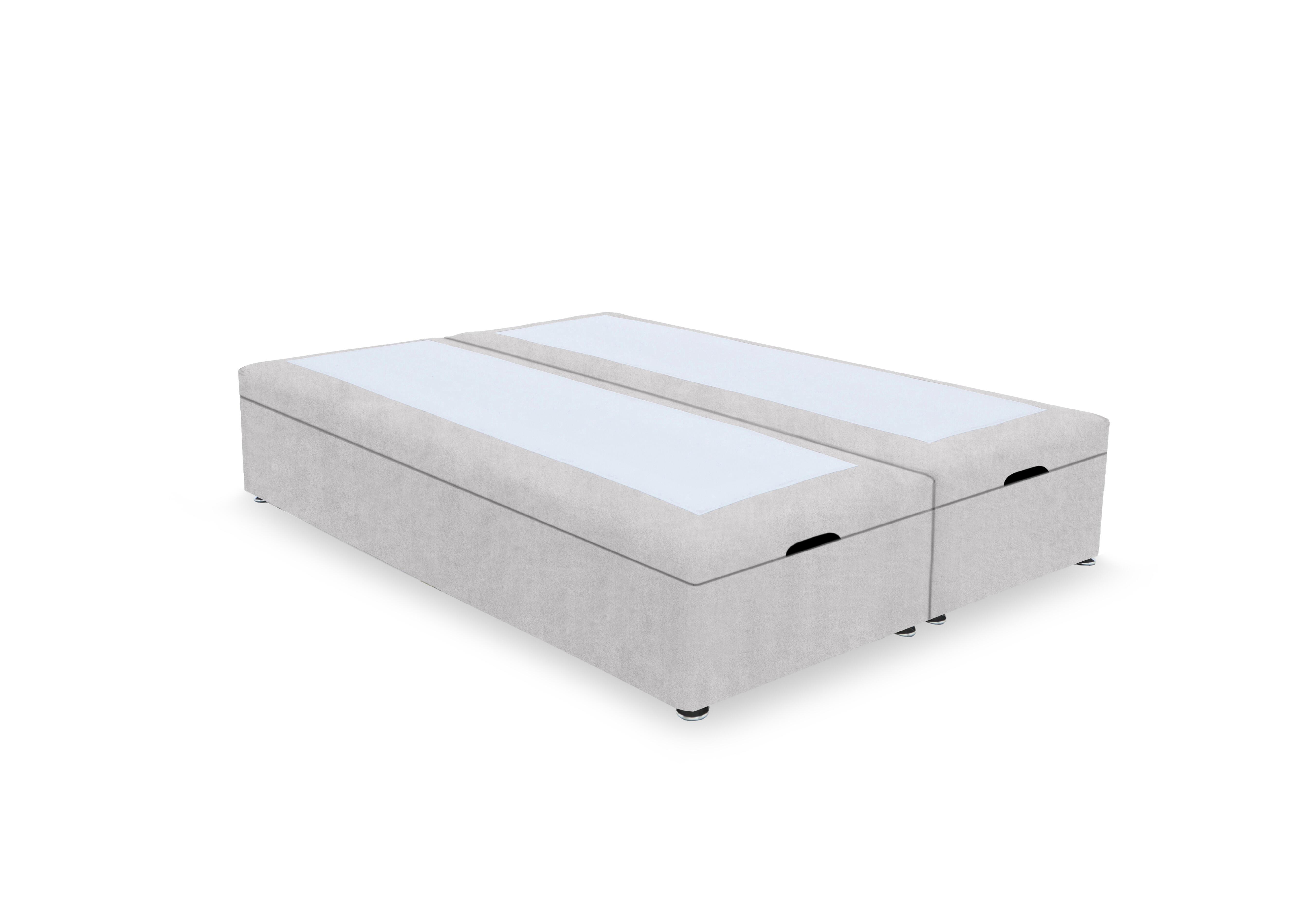 Artisan Platinum Pocket Sprung End Lift Ottoman Divan Base in Queens Pebble on Furniture Village