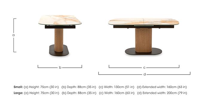 Arno Pop Up Extending Dining Table in  on Furniture Village