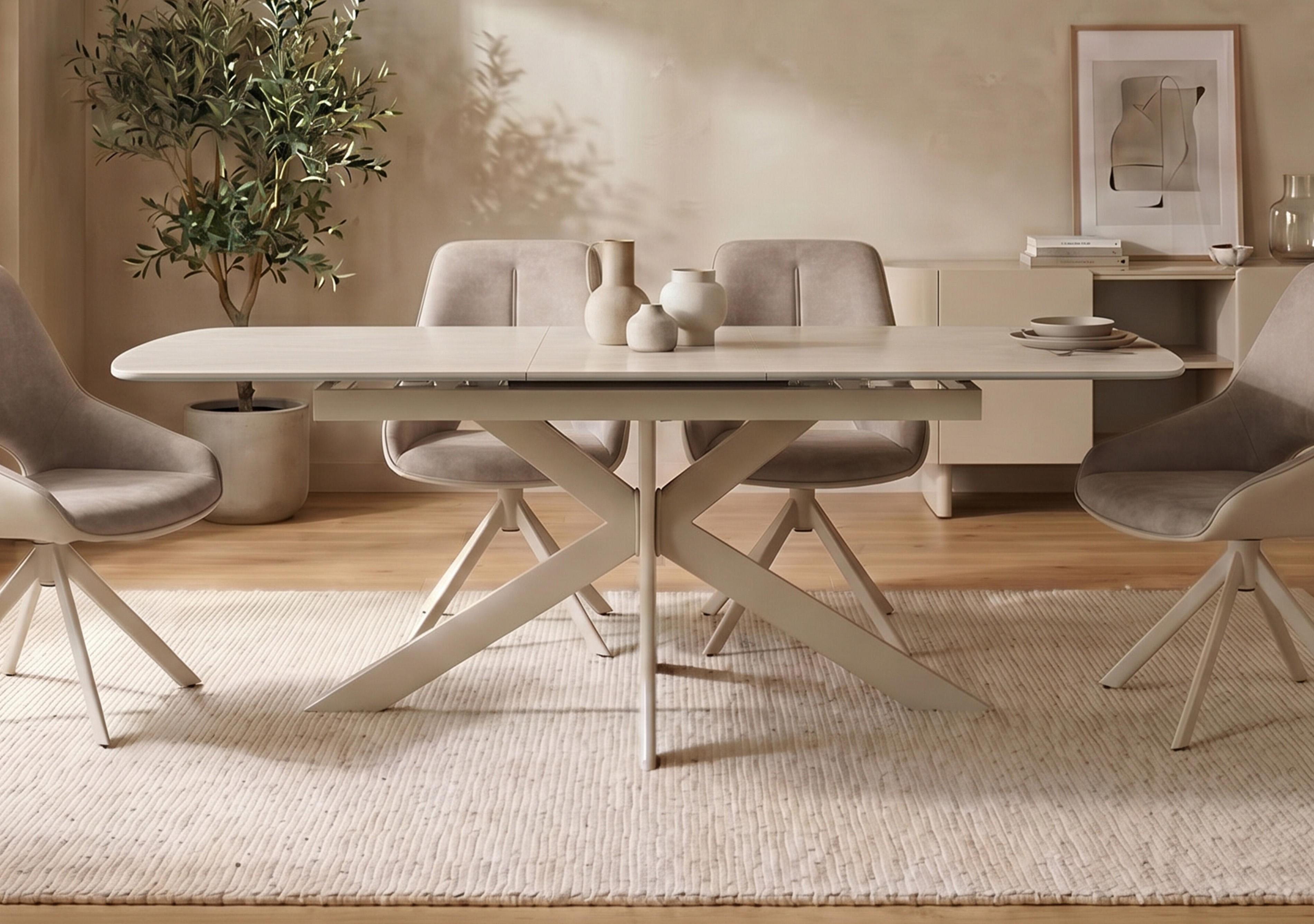 Tino Pop Up Extending Dining Table in  on Furniture Village