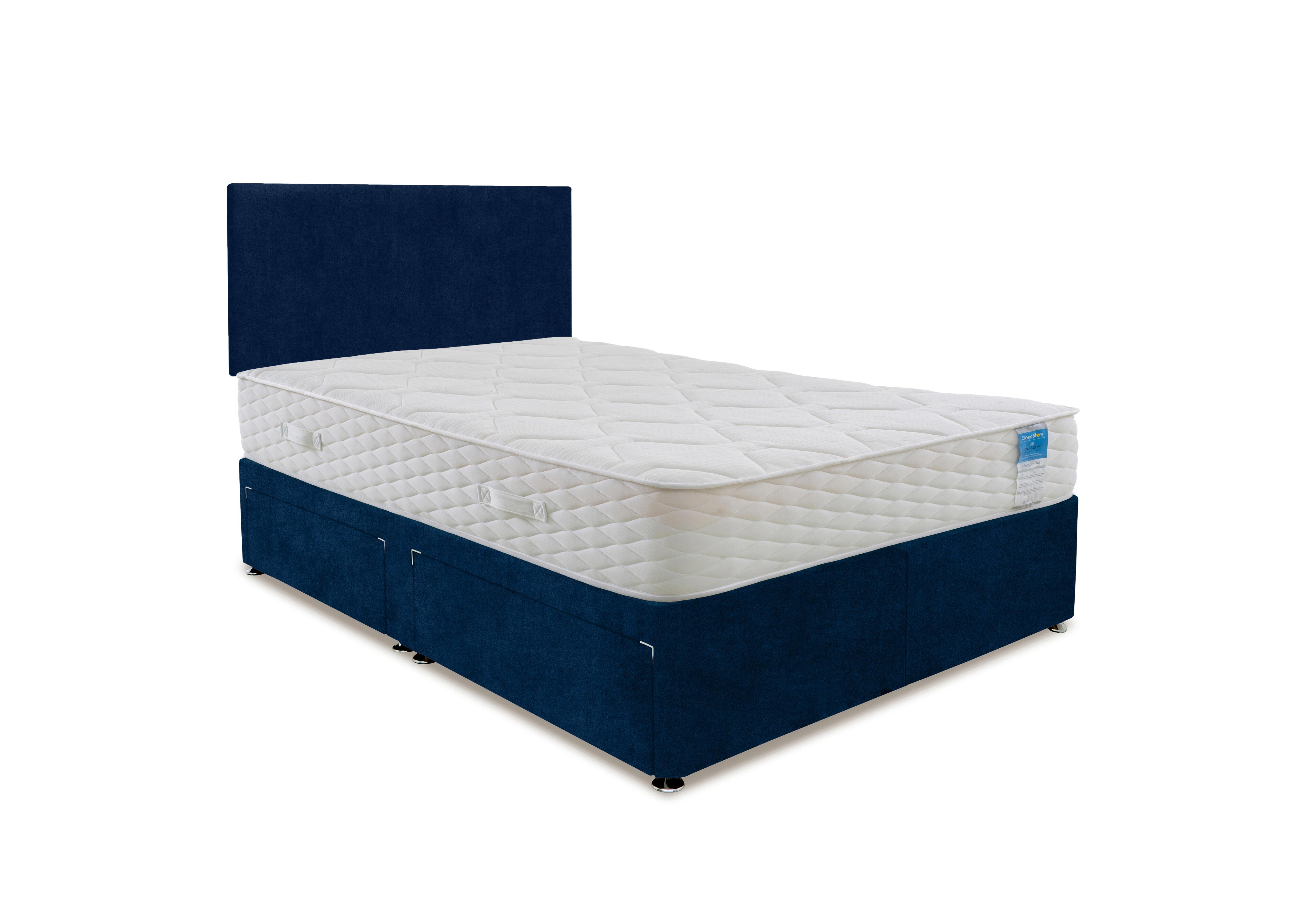 Memory Plus Divan Set in Plain Sapphire on Furniture Village