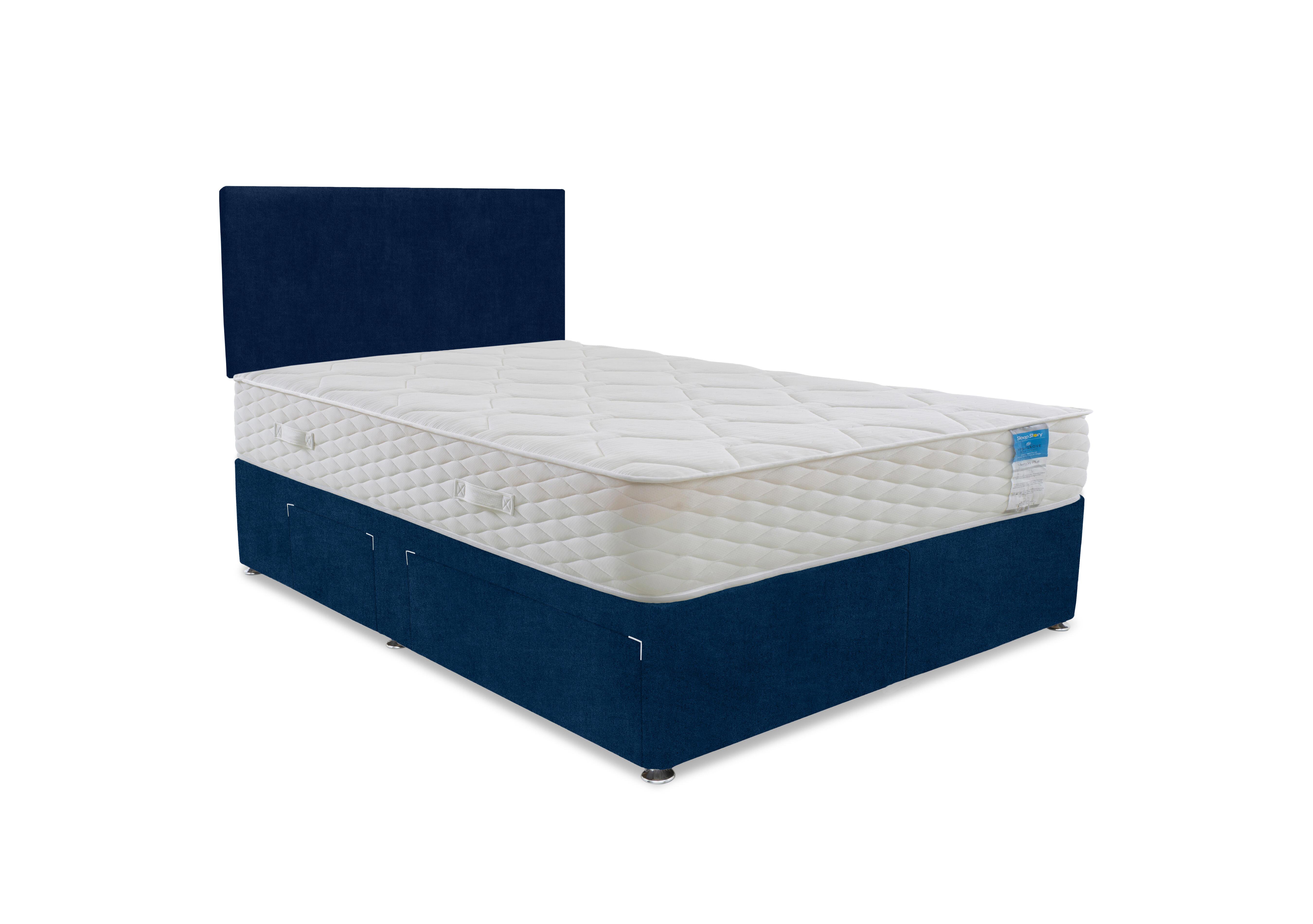 Memory Plus Divan Set in Plain Sapphire on Furniture Village