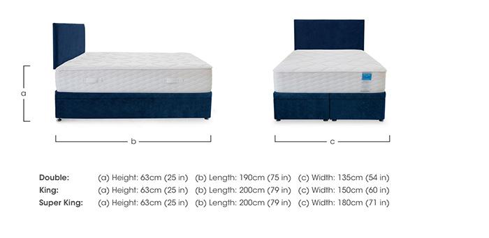 Memory Plus Electric End Lift Ottoman Divan Set in  on Furniture Village