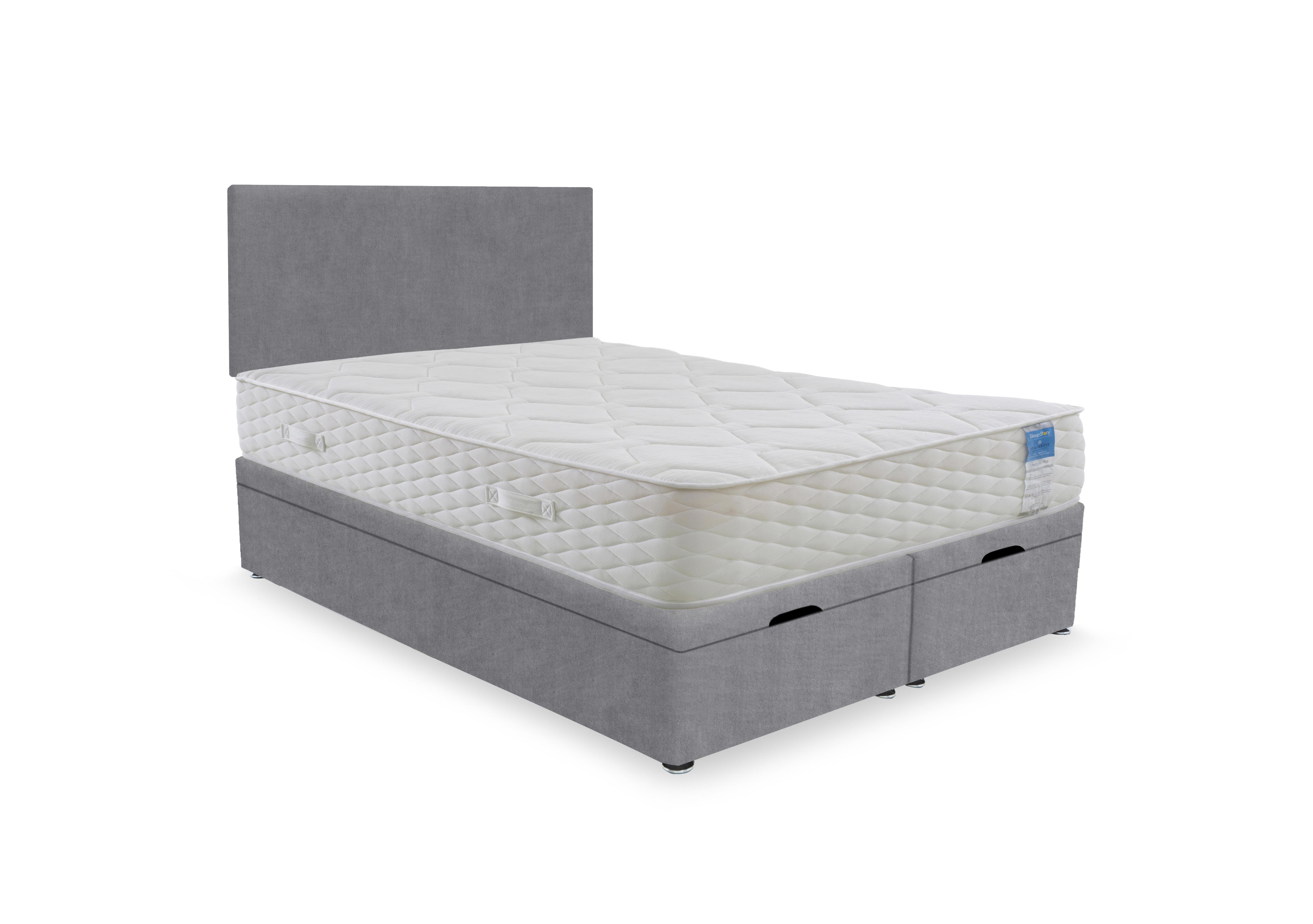 Memory Plus End Lift Ottoman Divan Set in Plain Diamond on Furniture Village