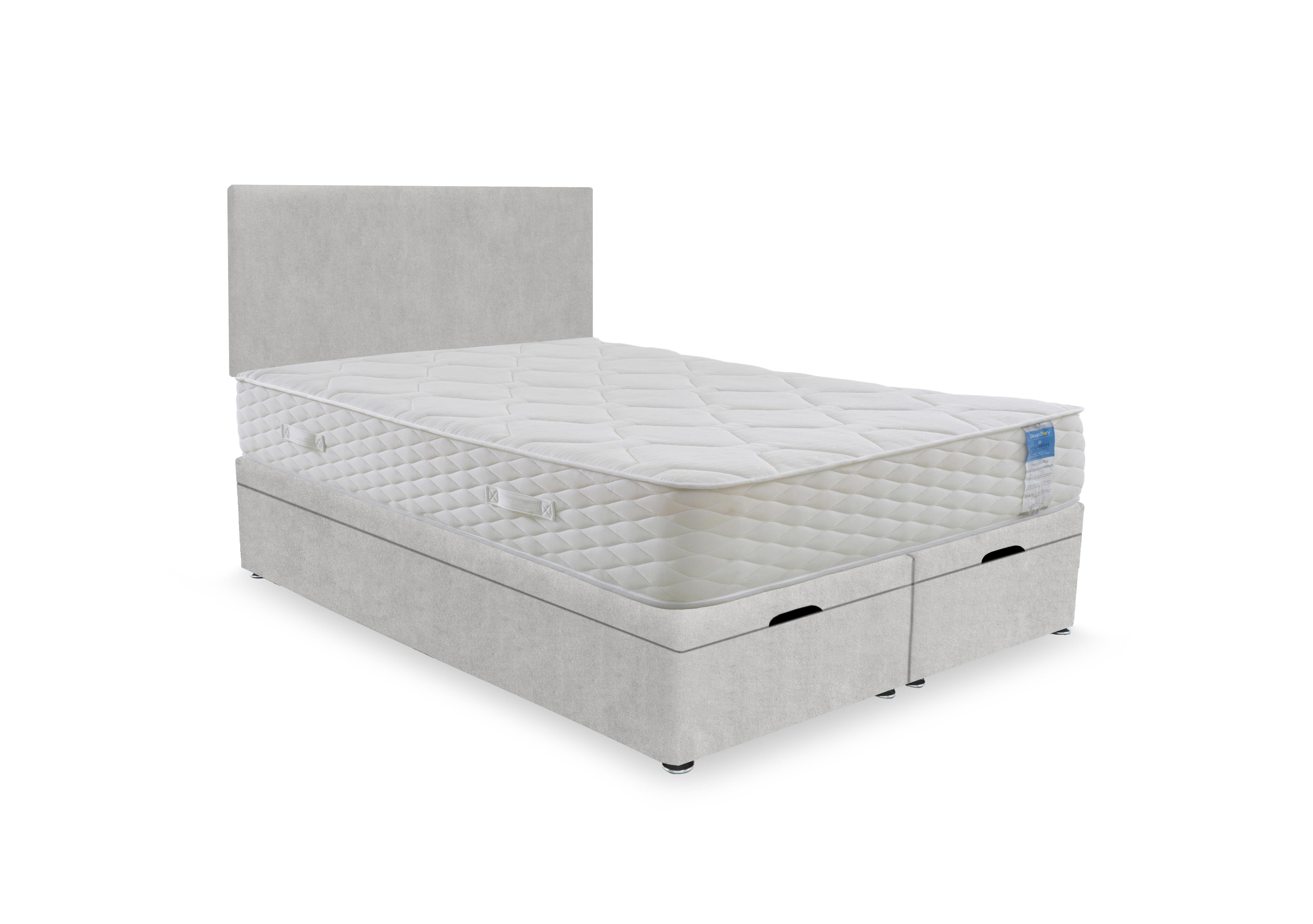 Memory Plus End Lift Ottoman Divan Set in Plain Opal on Furniture Village