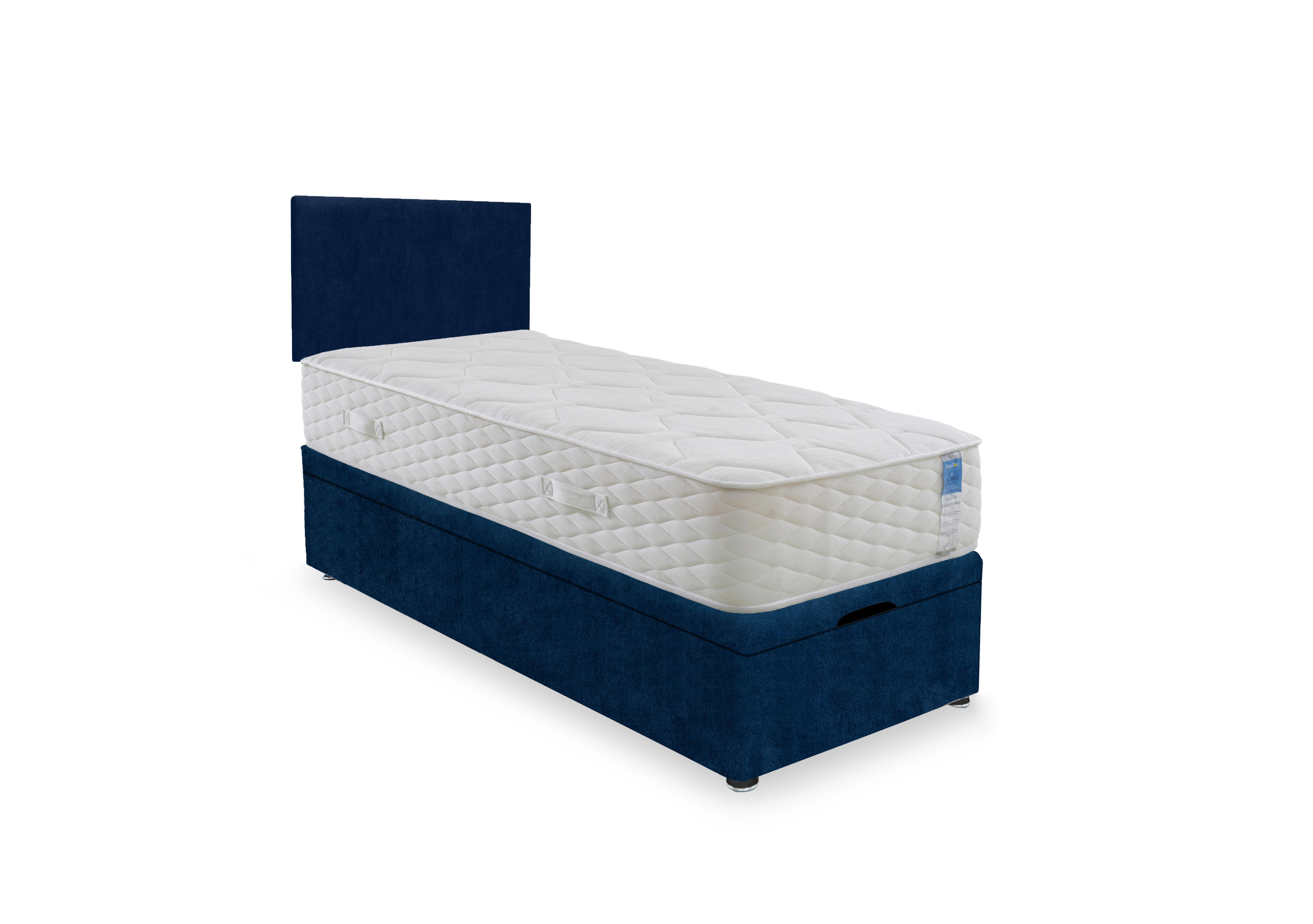 Memory Plus End Lift Ottoman Divan Set in Plain Sapphire on Furniture Village