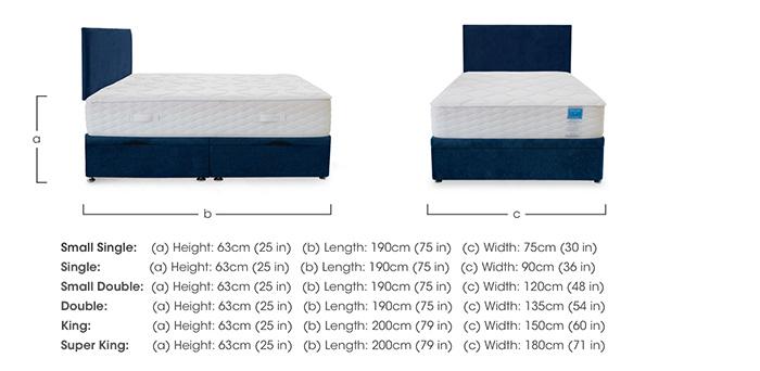 Memory Plus Side Lift Ottoman Divan Set in  on Furniture Village