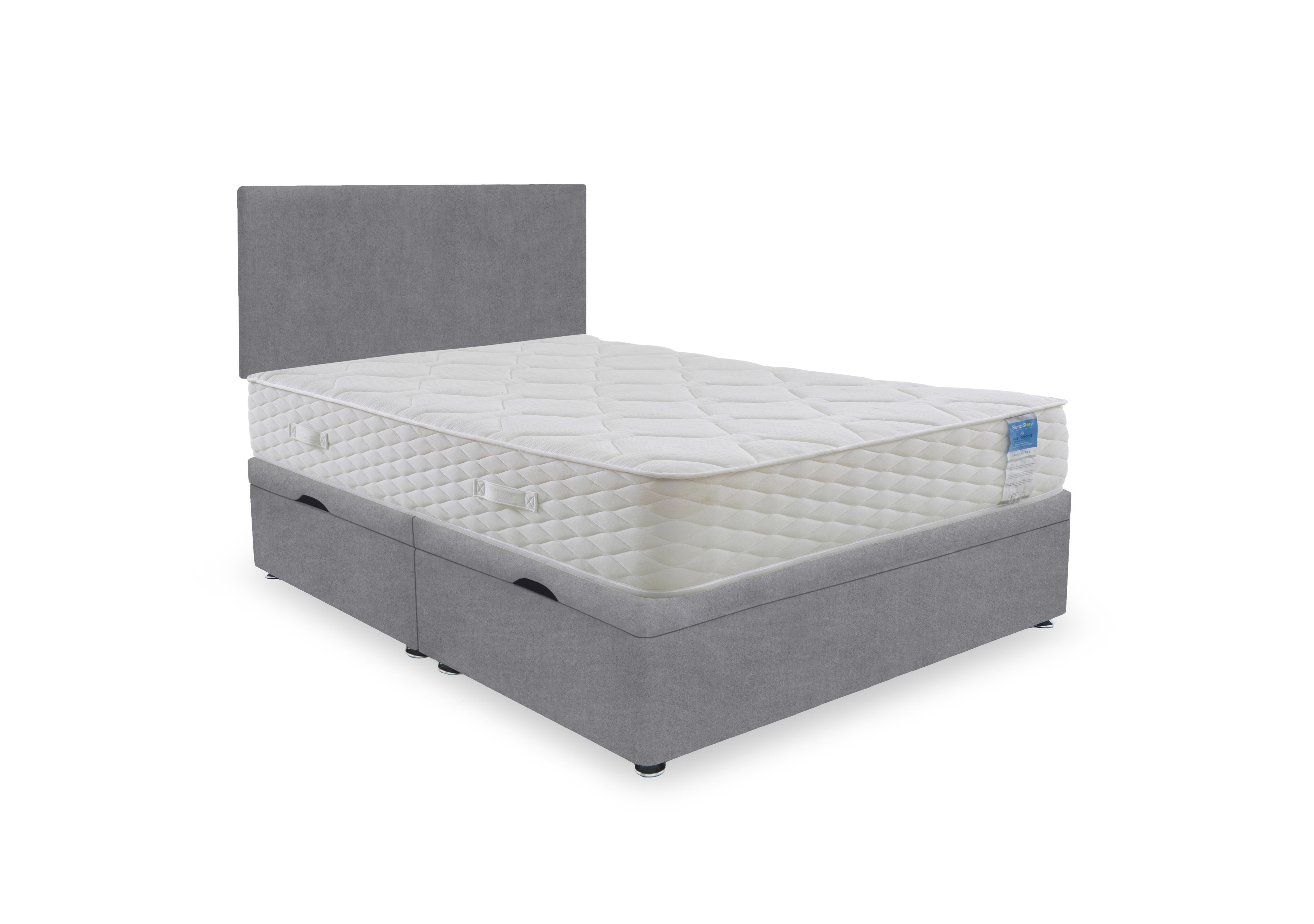 Memory Plus Side Lift Ottoman Divan Set in Plain Diamond on Furniture Village
