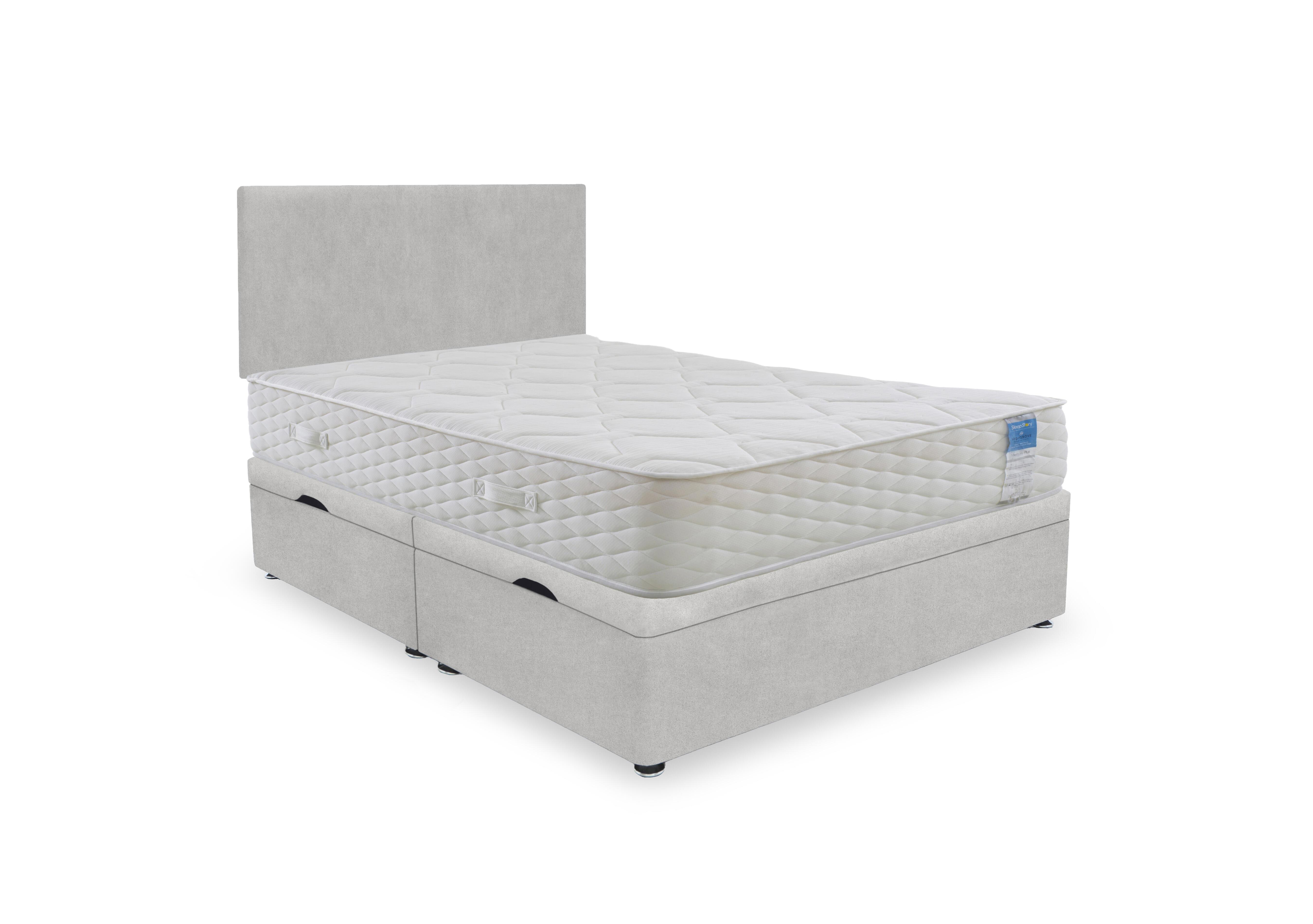 Memory Plus Side Lift Ottoman Divan Set in Plain Opal on Furniture Village