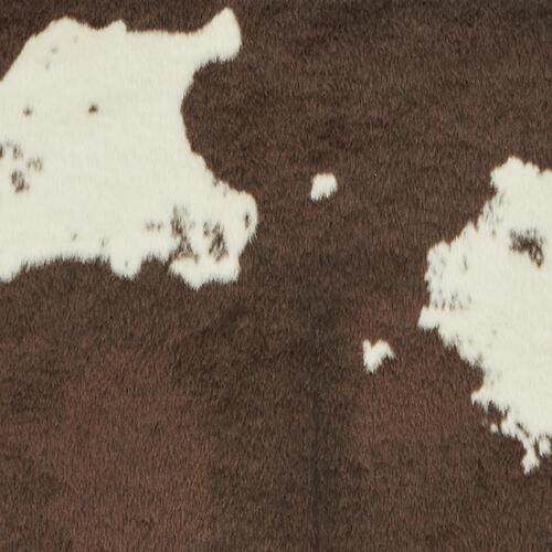 Faux Fur Cow Rug in Brown - White on Furniture Village