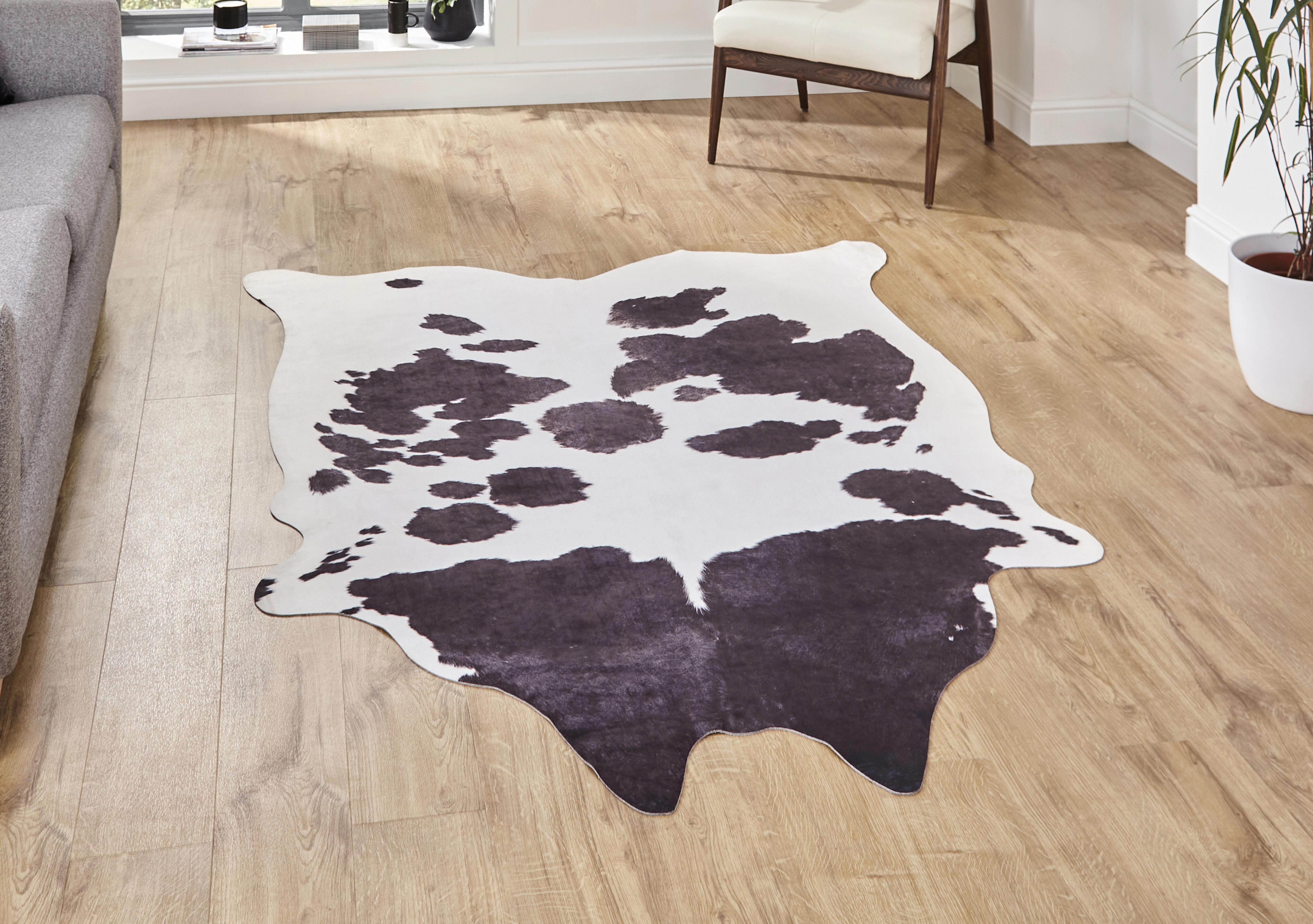 Faux Cow Print Rug in  on Furniture Village