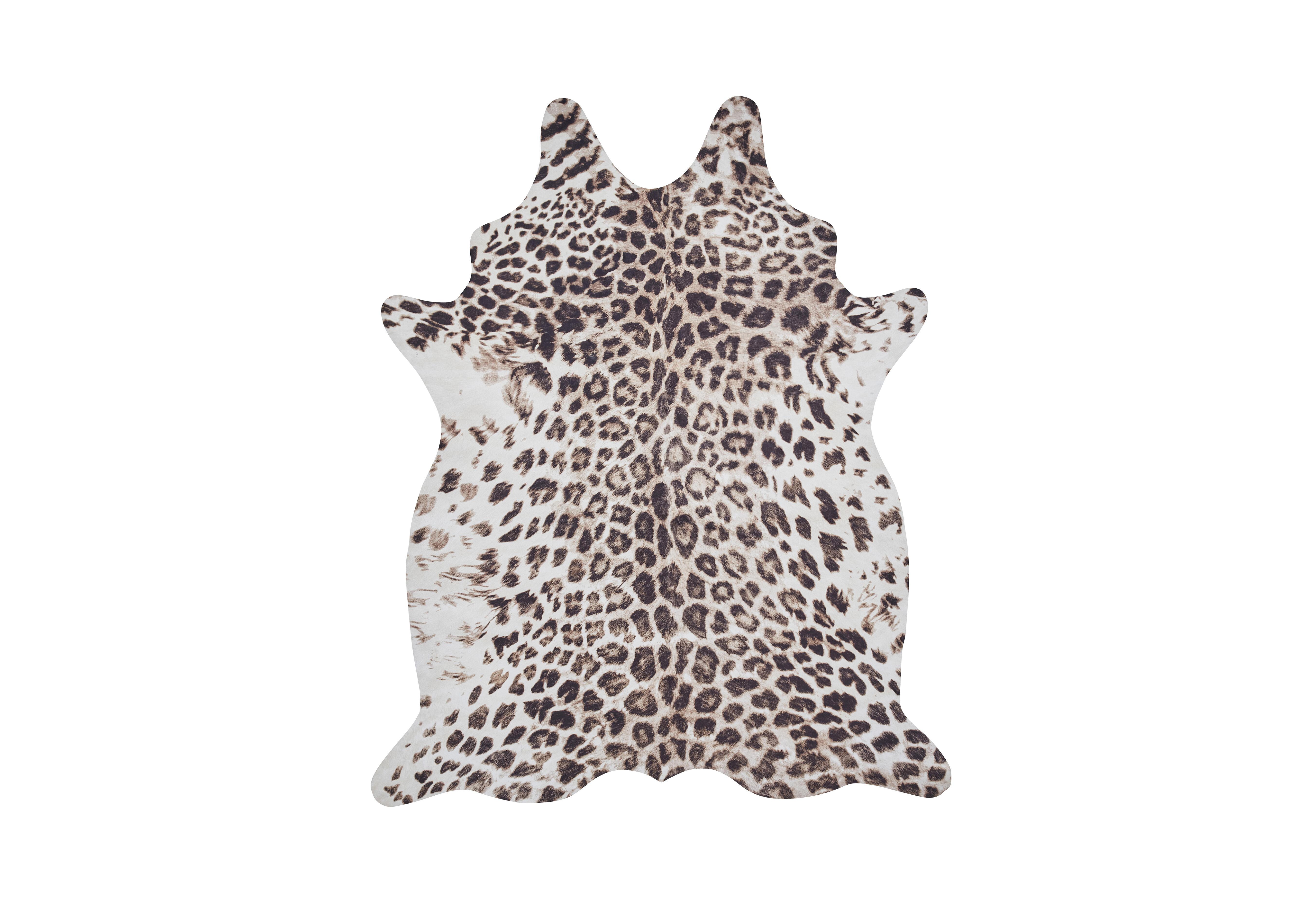 Faux Leopard Print Rug in  on Furniture Village