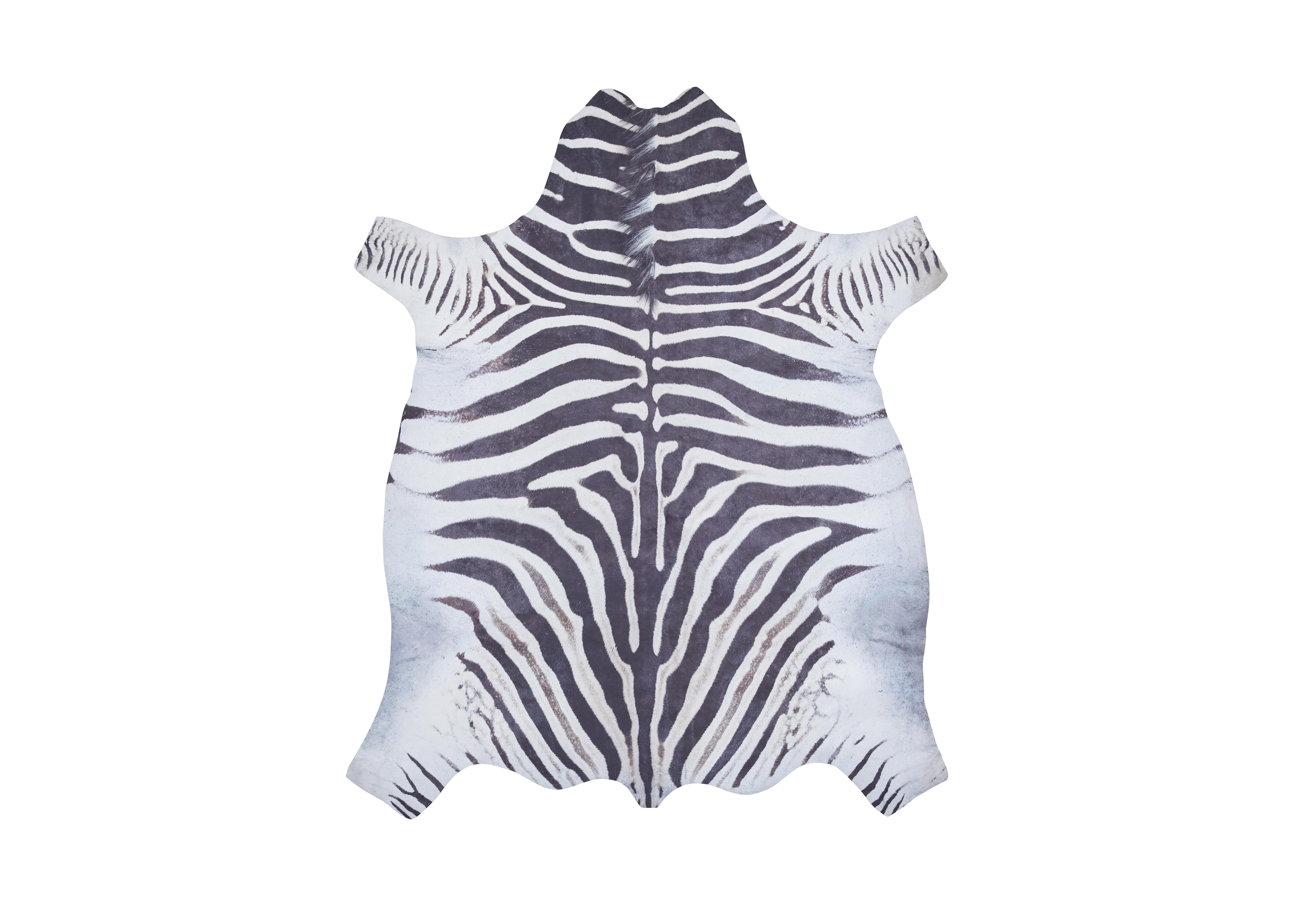 Faux Zebra Print Rug in  on Furniture Village