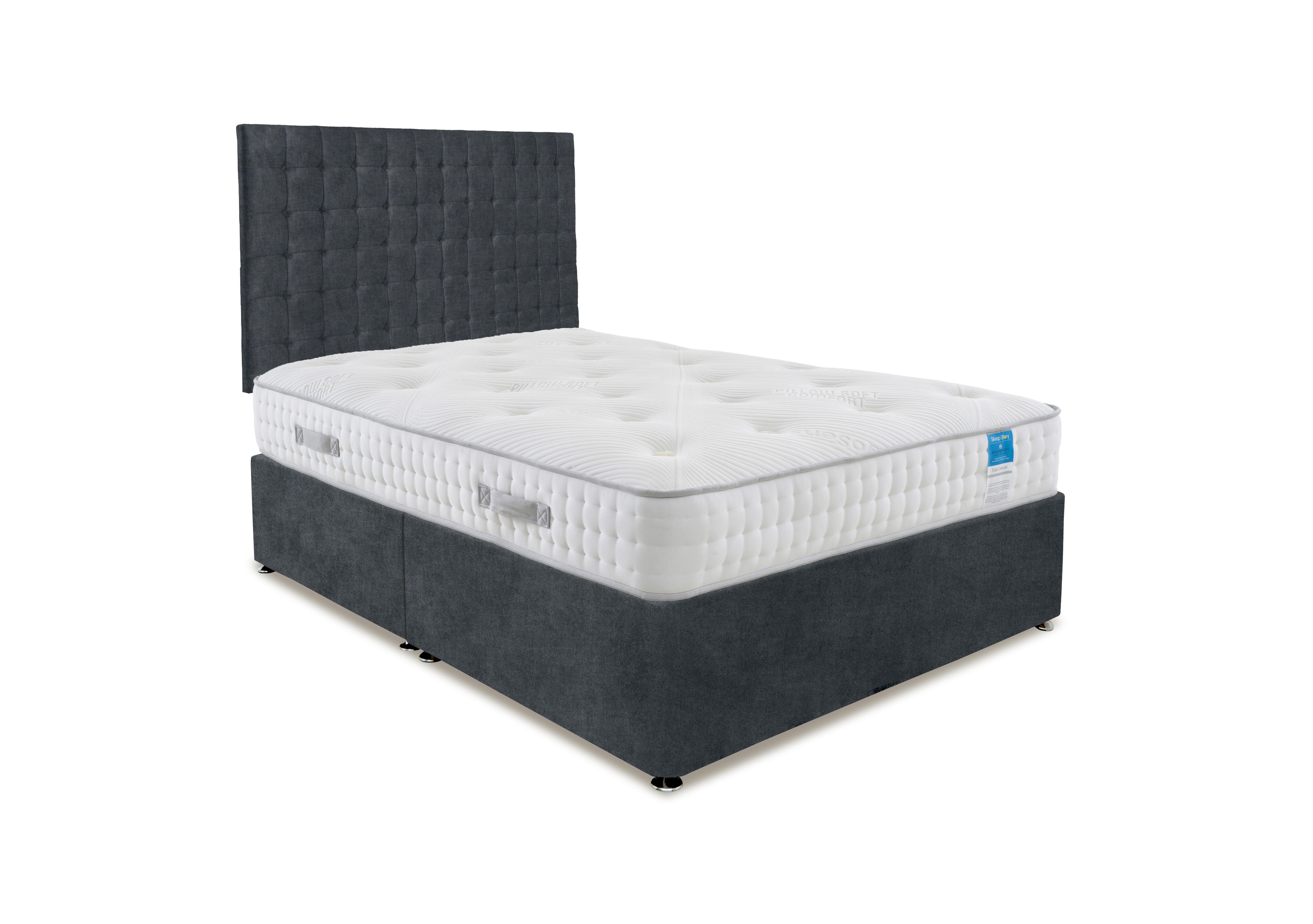 Ergo Deluxe Divan Set in Plain Onyx on Furniture Village