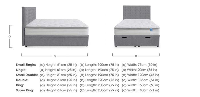 Ergo Deluxe End Lift Ottoman Divan Set in  on Furniture Village